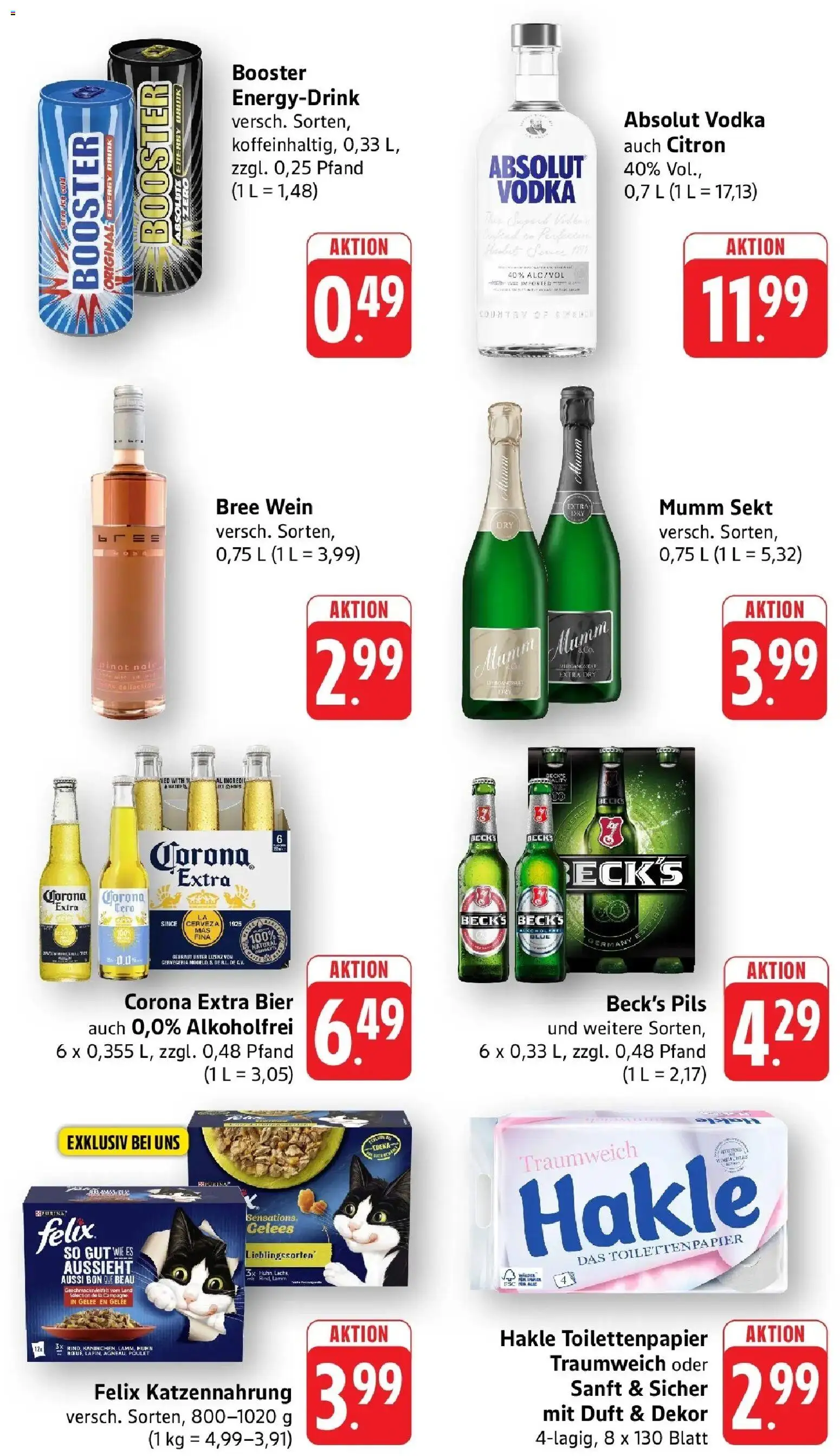 Edeka prospekt Offenburg-Zunsweier	 – gültig ab 05.04.2026 | Seite: 8 | Produkte: Mumm sekt, Bier, Lachs, Vodka