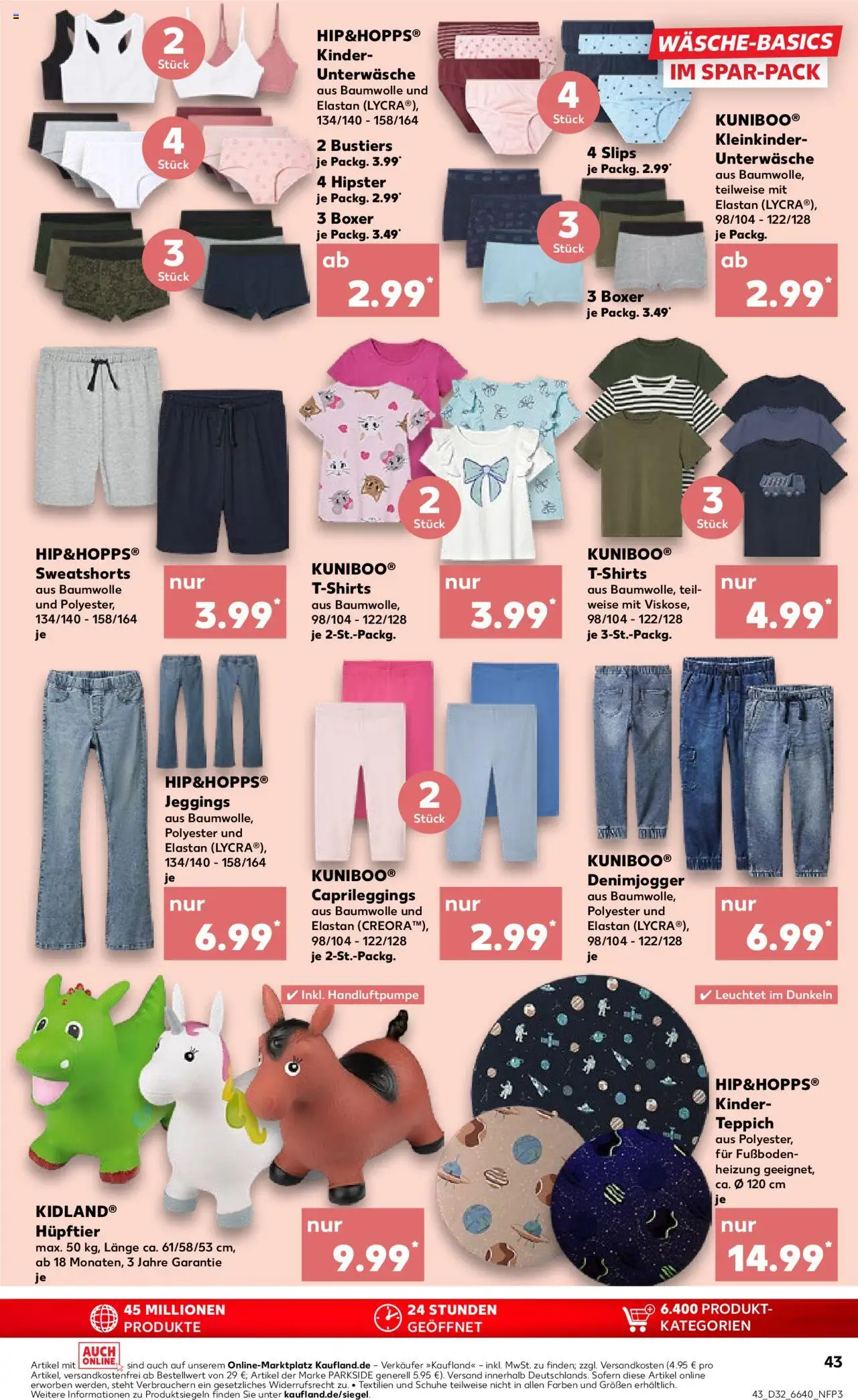 Kaufland prospekt Speyer	 - gültig ab dem 07.08.2025 | Seite: 43 | Produkte: Sweatshorts, Teppich, Unterwäsche, Leggings