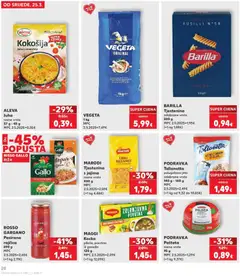 ALEVA Juha, razne vrste 37 g - 45 g - Pregled kataloga iz trgovine Kaufland, vrijedi od 24.03.2026 | Stranica: 20 | Proizvodi: Pasirana rajčica, Podravka, Rezanci, Vegeta