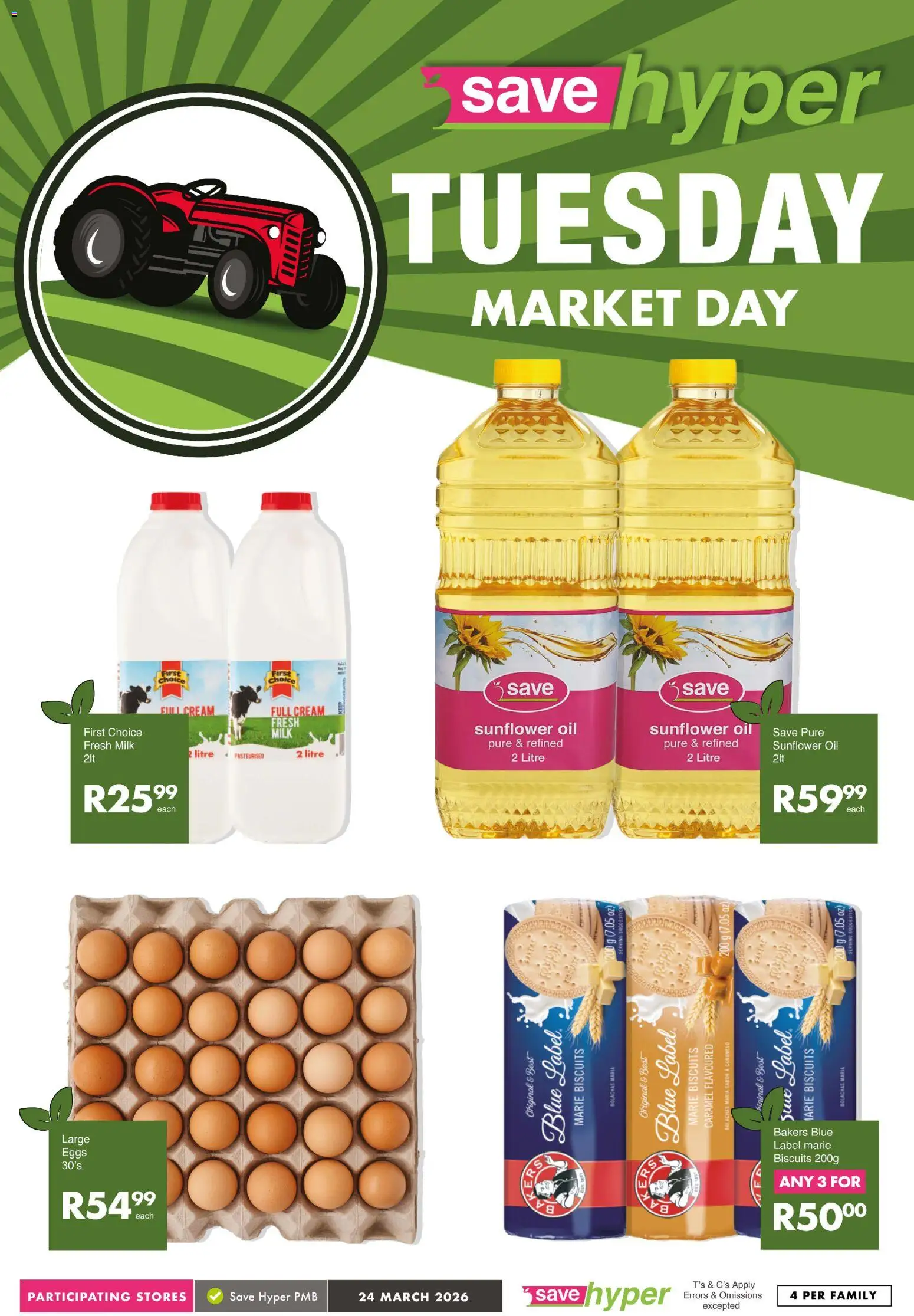 New Save catalogue – valid from 24.03.2026 | Page: 9 | Products: Milk, Eggs, Cream, Caramel