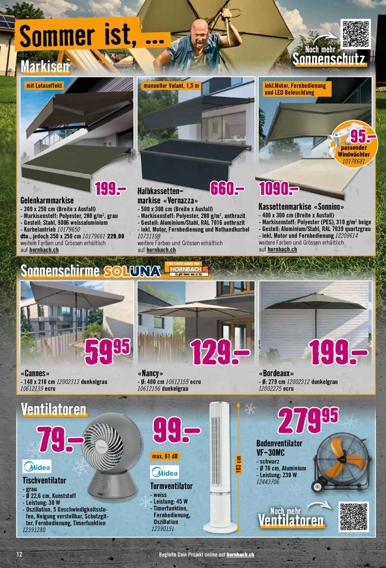 Hornbach Aktionen ab 07.07.2025 | Seite: 12 | Produkte: Turmventilator