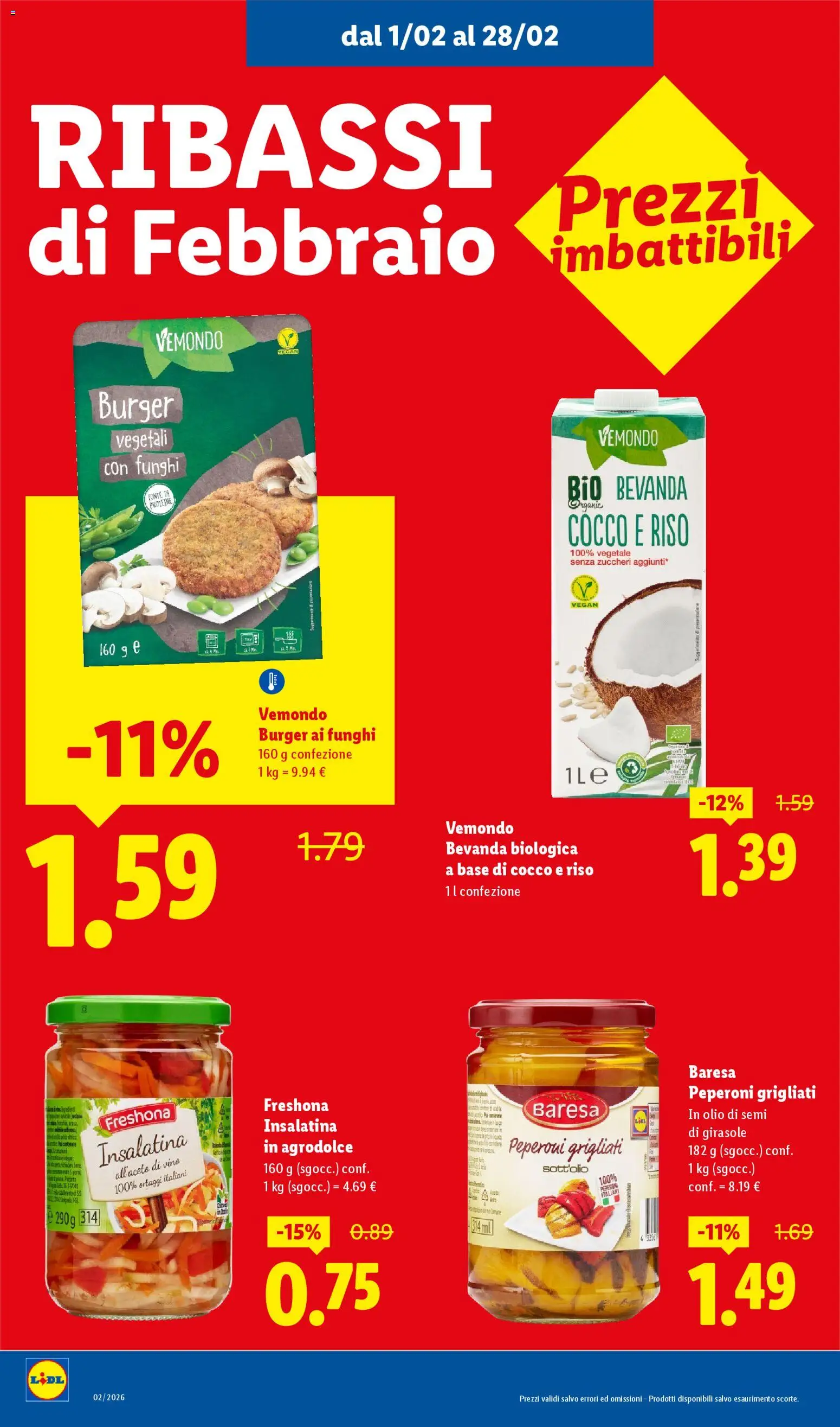 Volantino Lidl del 01.02.2026 | Pagina: 6 | Prodotti: Olio, Vino, Ortaggi, Funghi