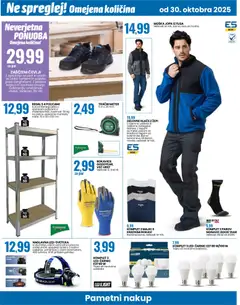 Eurospin katalog akcije – veljaven od 30.10.2025 | Stran: 18 | Izdelki: Regal, Barva, Hlace, Cevlji