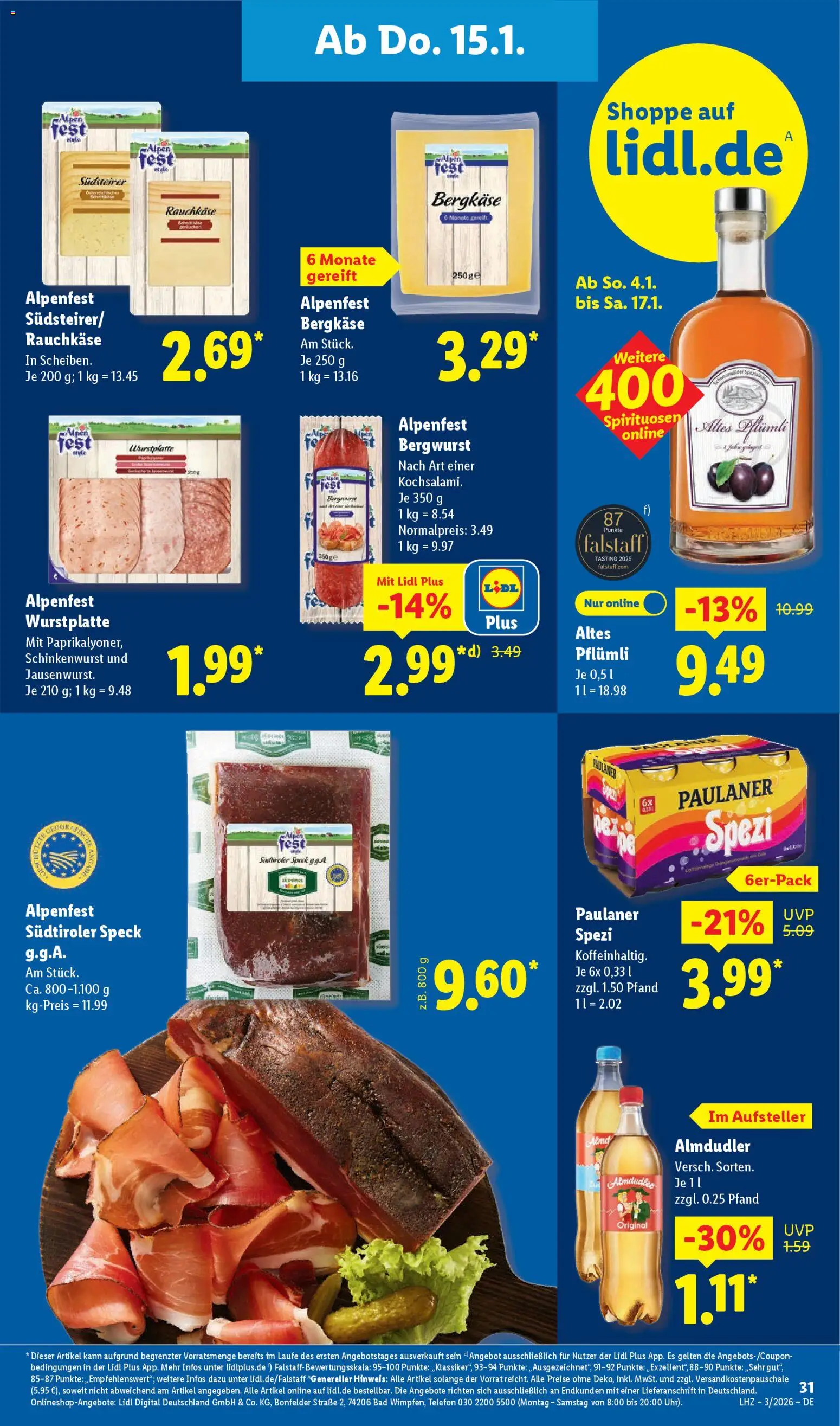 Lidl Prospekt Kornwestheim – gültig ab 12.01.2026 | Seite: 53 | Produkte: Bad, Telefon, Paulaner