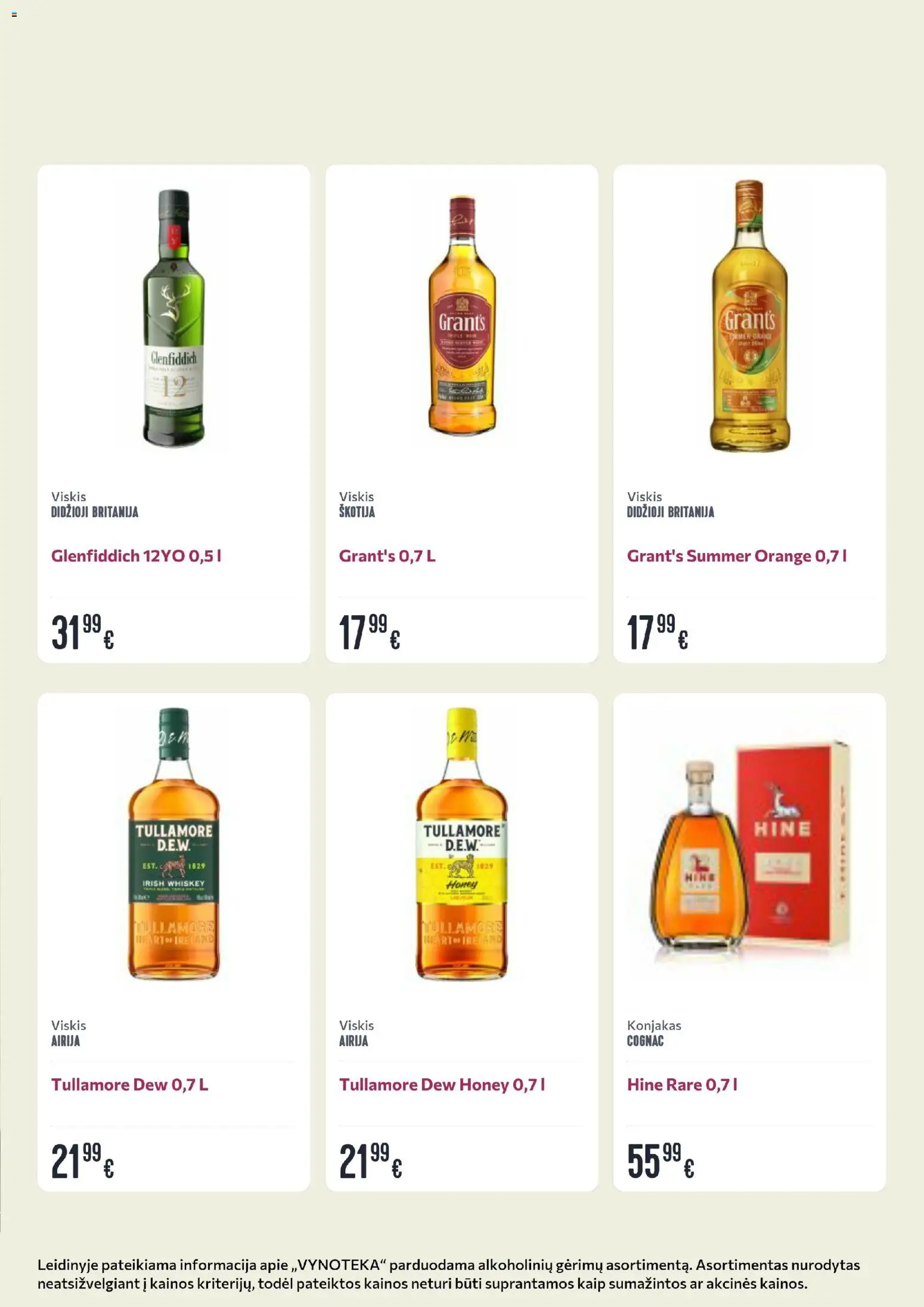 VYNOTEKA akcijos nuo 23.03.2026 | Puslapis: 5 | Prekių: Viskis