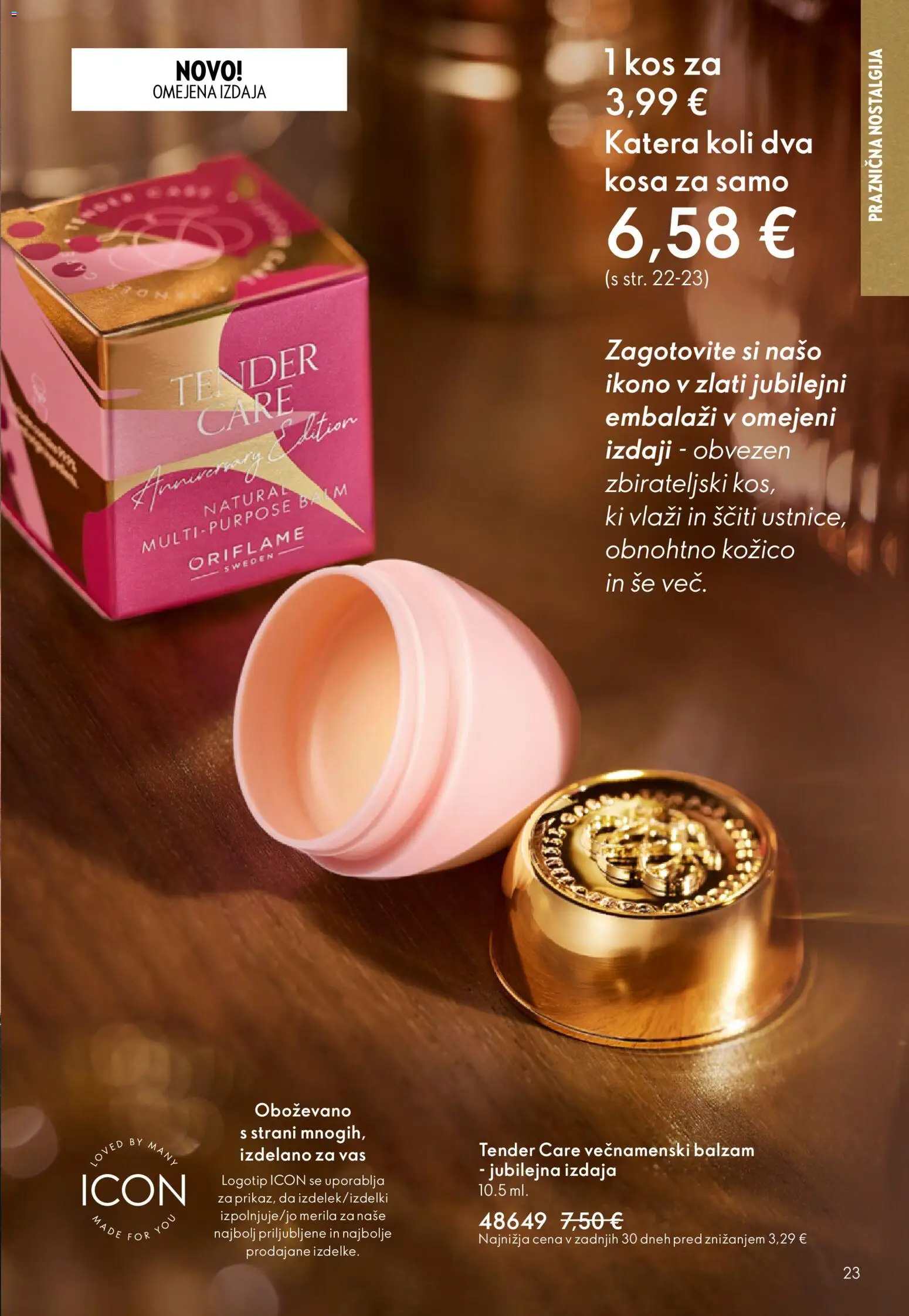 Novi Oriflame katalog ponudbe – veljaven od 19.11.2025 | Stran: 23 | Izdelki: Kos