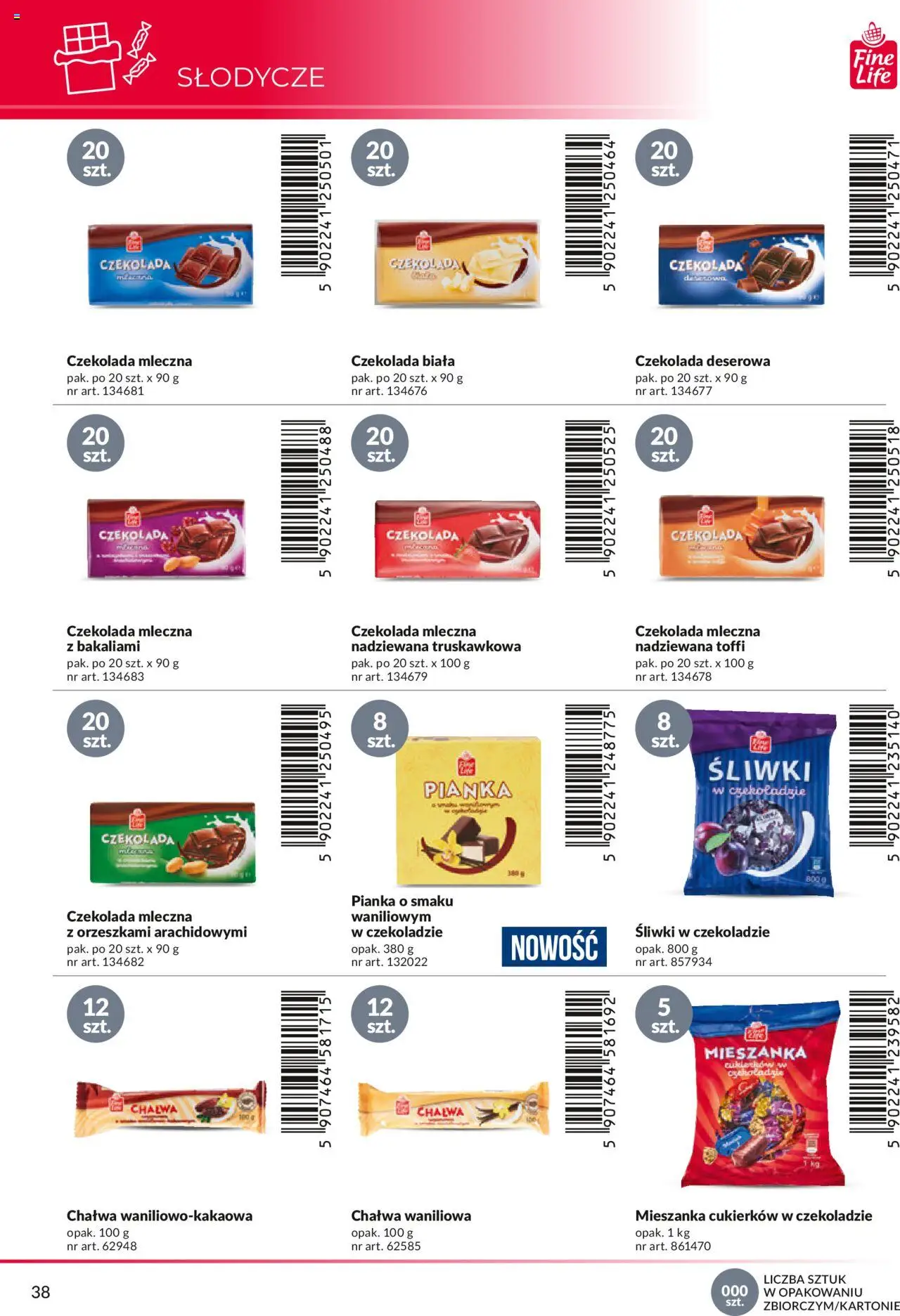 Makro Gazetka - Katalog marek własnych dla właścicieli sklepów od 18.04.2024 | Strona: 38 | Produkty: Śliwki, Czekolada