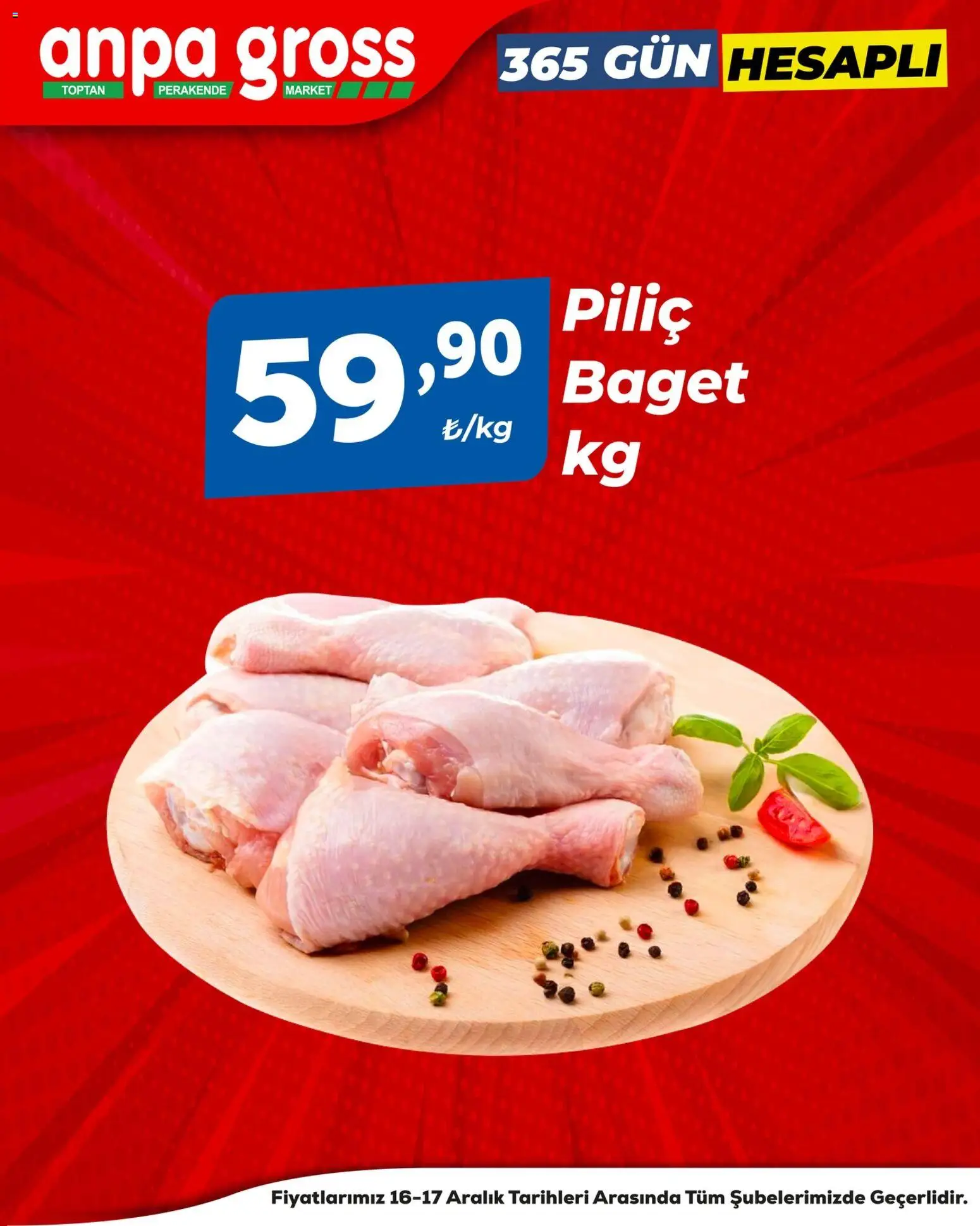 Anpa Gross Piliçte Tazelik - 16.12.2025 tarihinden itibaren geçerlidir | Sayfa: 3 | Ürünler: Piliç