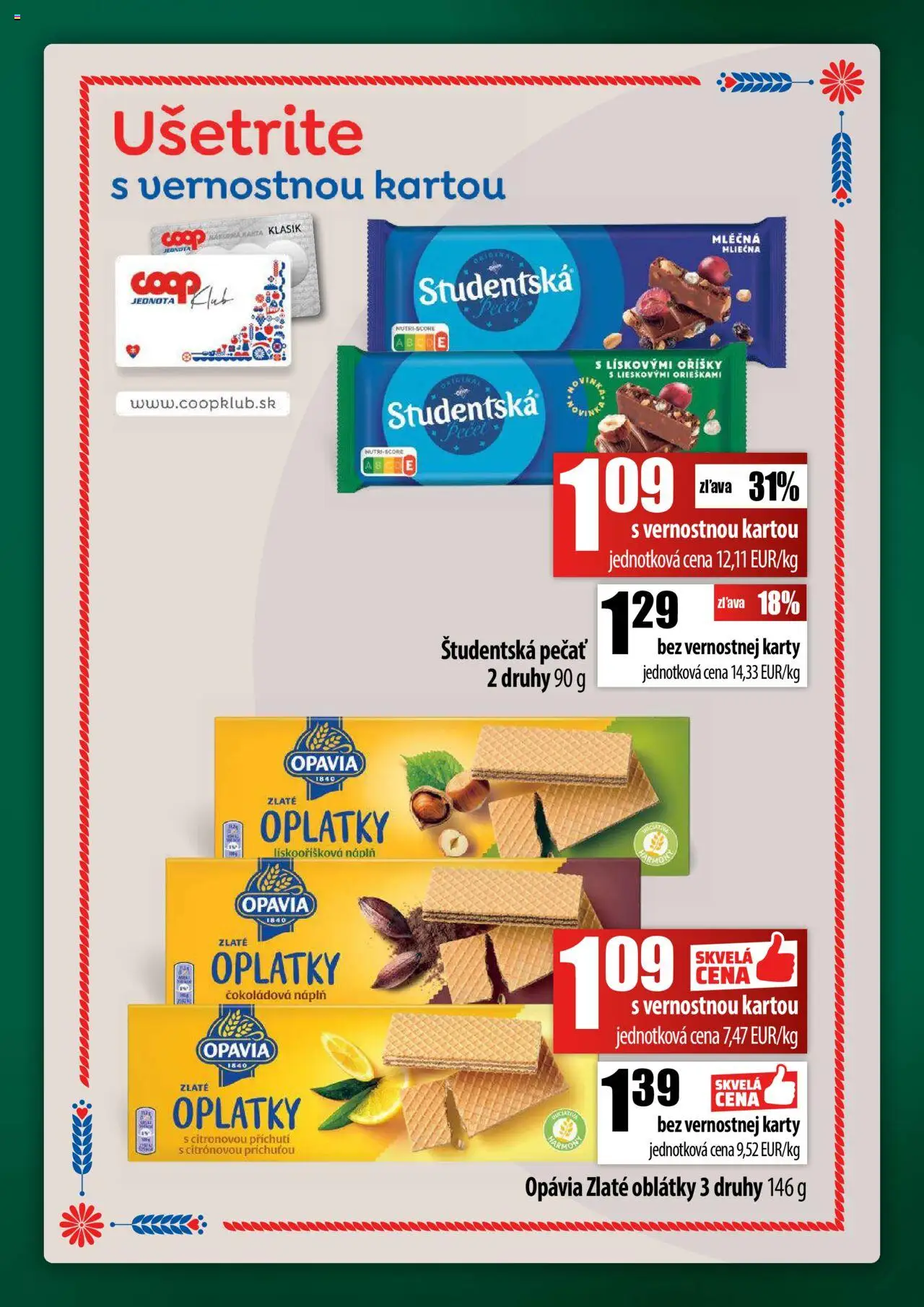 Nové COOP Jednota akcie – leták je platný od 16.10.2025 | Strana: 41 | Produkty: Študentská pečať