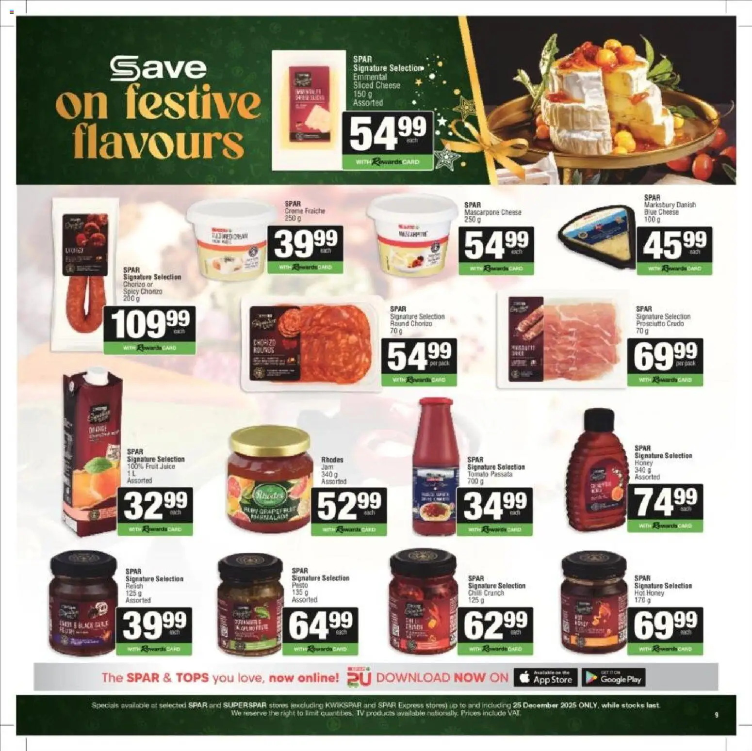 New Superspar catalogue – valid from 10.11.2025 | Page: 9 | Products: Cheese, Juice, Fruit, Chilli