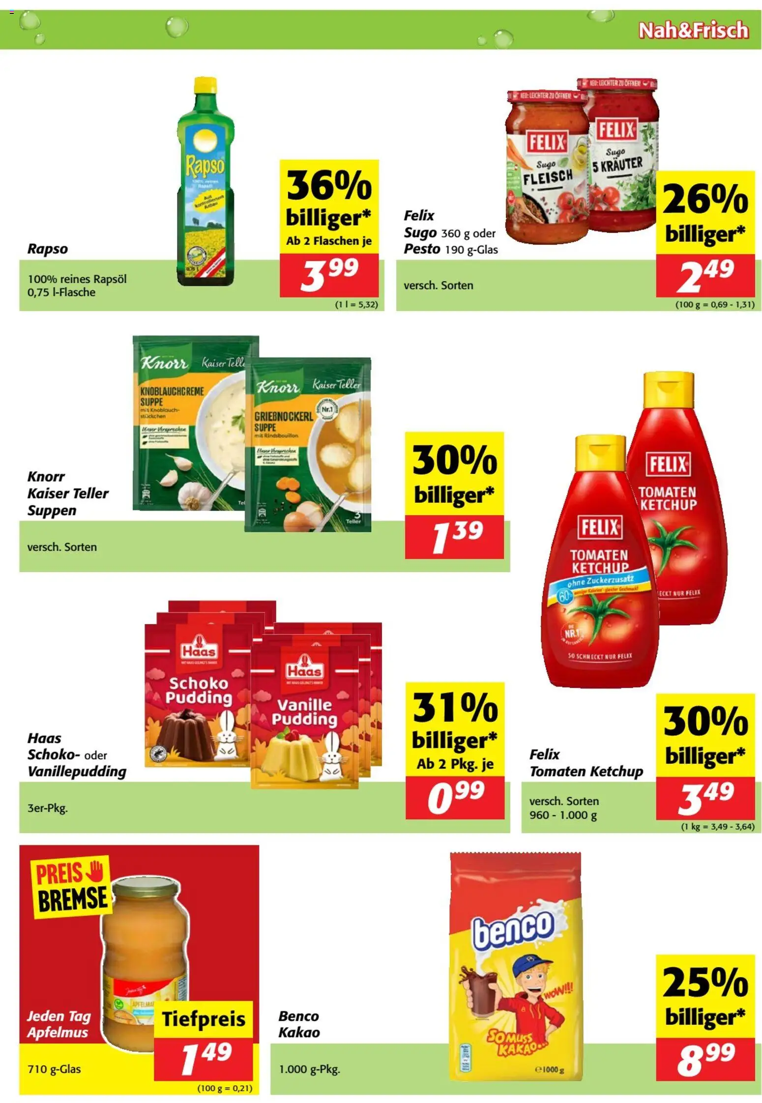 Nah und Frisch Flugblatt gültig ab 25.02.2026 | Seite: 5 | Produkte: Ketchup, Knoblauch, Tomaten