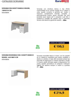 Anteprima del volantino Eurobrico Scrivanie catalogo valido a partire dal 23.07.2025 | Pagina: 16 | Prodotti: Ripiano, Top, Computer, Scrivania