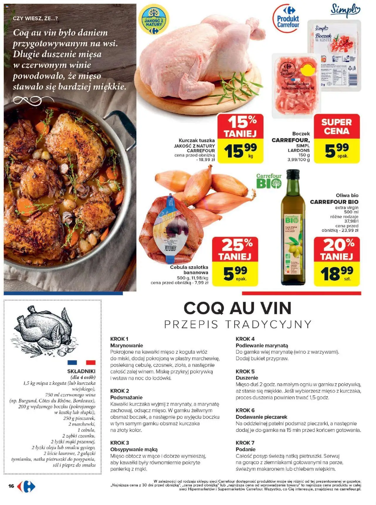 Carrefour Gazetka - French Touch od 13.10.2025 | Strona: 16 | Produkty: Boczek, Wino, Sól, Pieprz