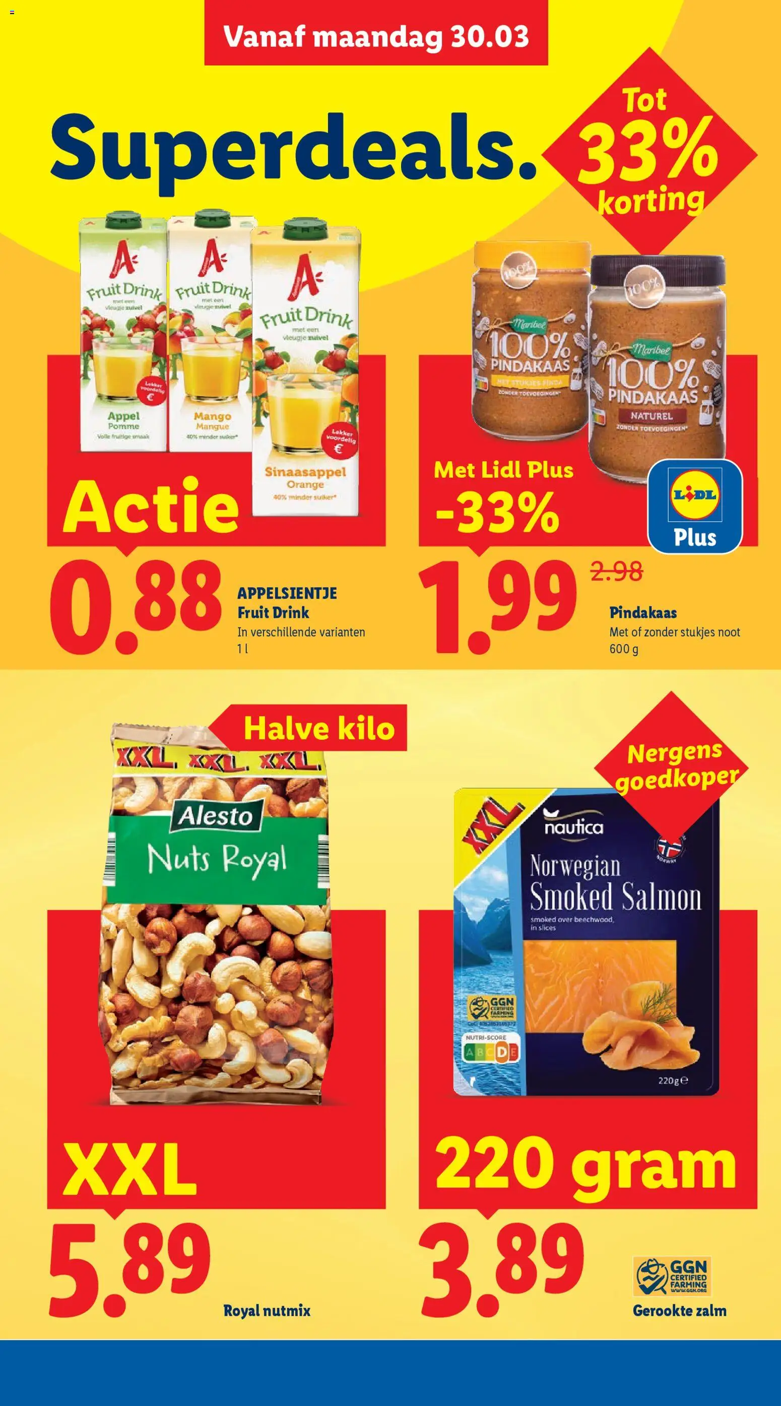 {H1} | Pagina: 4 | Producten: Zuivel, Zalm, Fruit, Appel