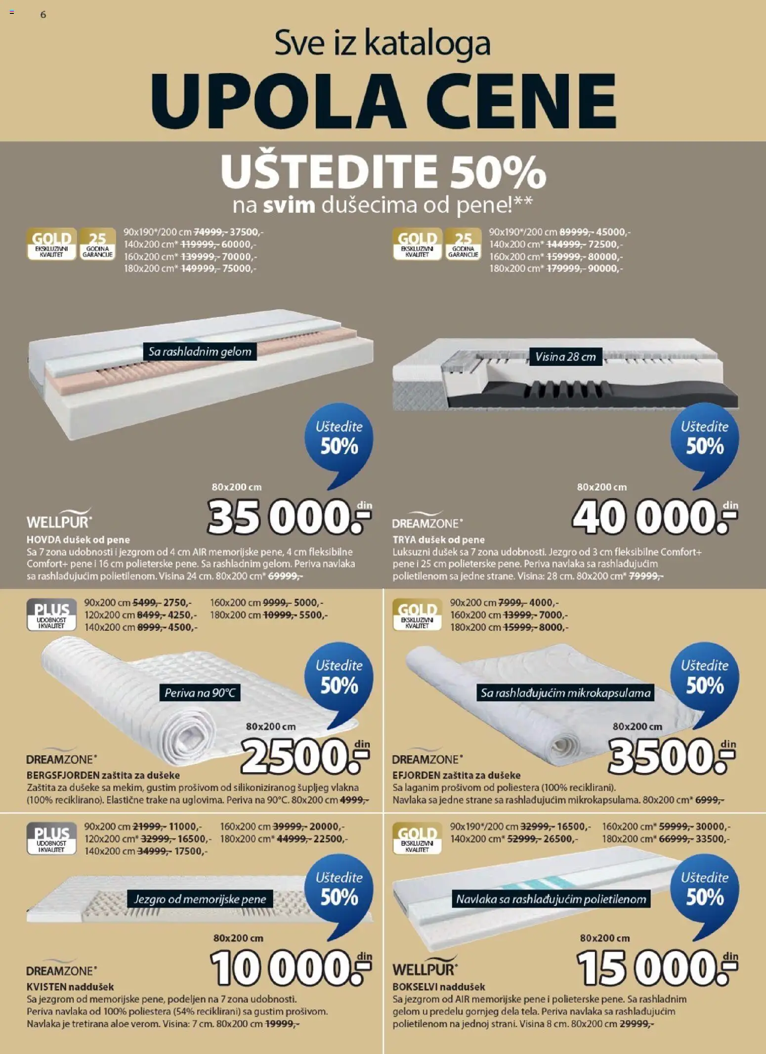 Jysk katalog - važi od 28.01.2026 | Strana: 6 | Proizvode: Dušek