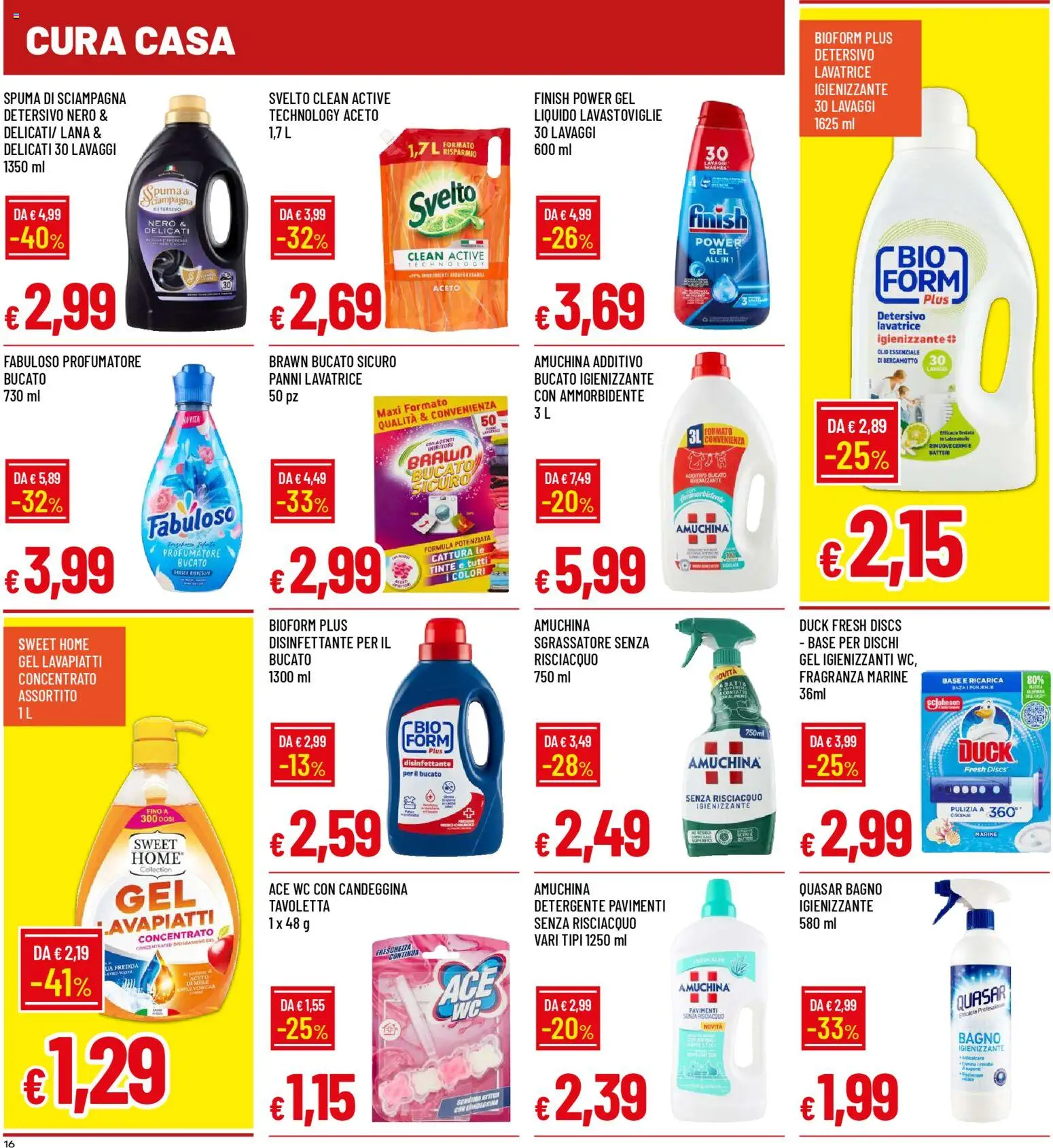 Volantino Galassia del 29.12.2025 | Pagina: 16 | Prodotti: Ammorbidente, Detergente, Lavatrice, WC