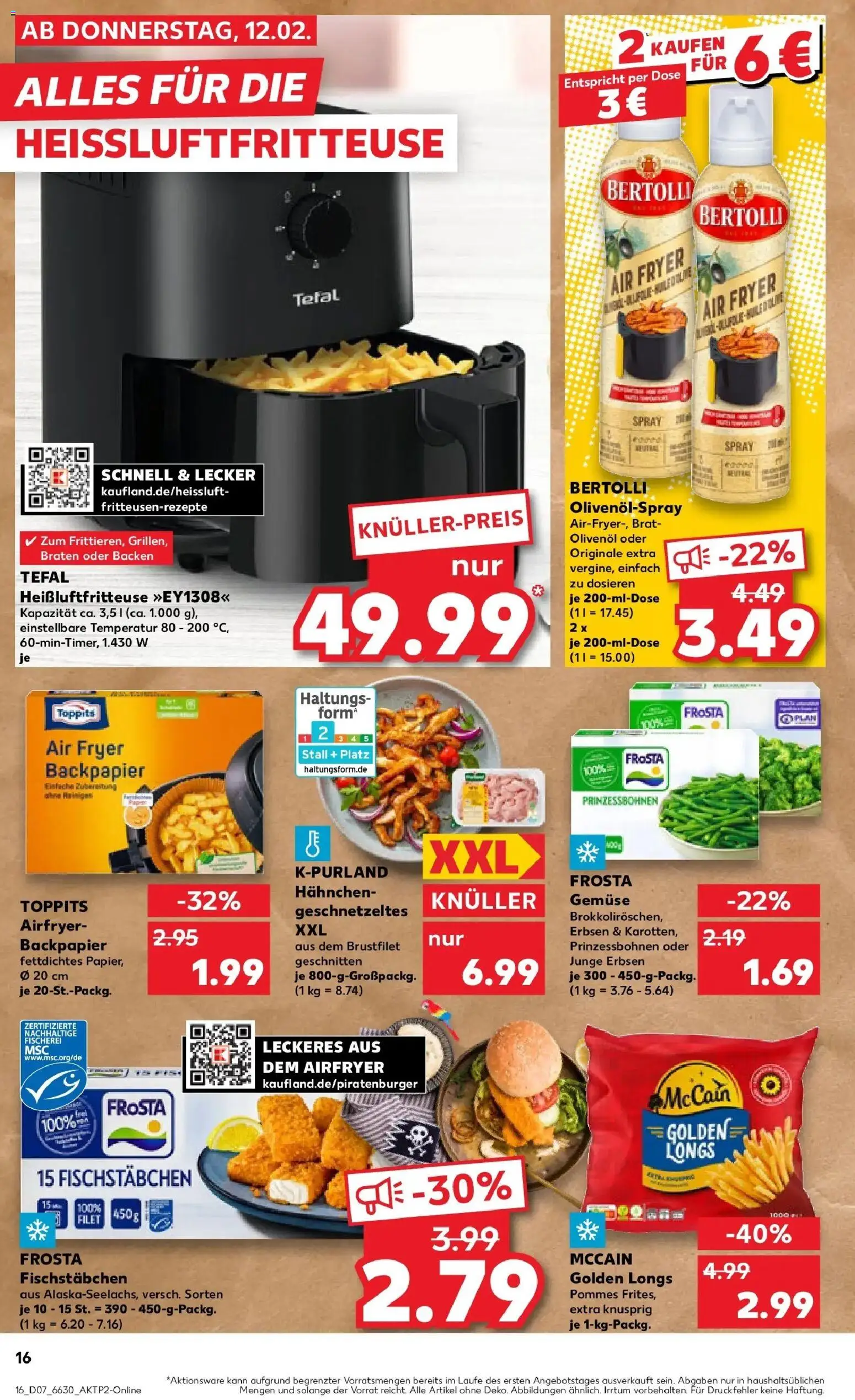 Kaufland prospekt Kirchen (Sieg)	 – gültig ab 12.02.2026 | Seite: 24 | Produkte: Olivenol, Pommes, McCain, Gemüse