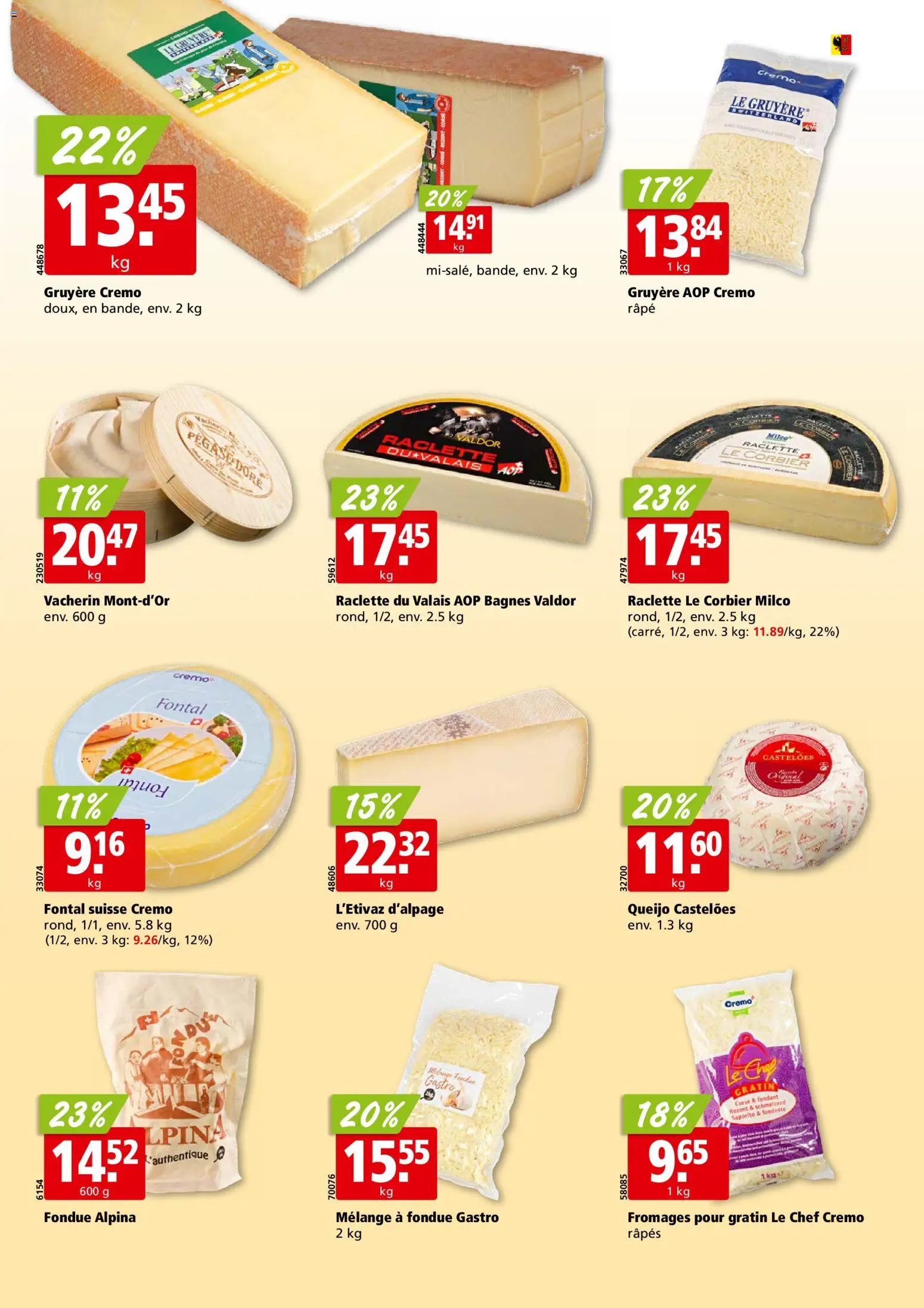 Aligro Aktionen Chavannes, Matran, Genève, Sion – gültig ab 26.01.2026 | Seite: 16 | Produkte: Raclette, Fondue