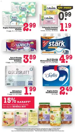 EDEKA Bio Gemüse mit Süß-Kartoffeln, Mit bestem Gemüse ab 16.03.2026 gültig | Seite: 63 | Produkte: Babynahrung, Gemüse, Fleisch, Toilettenpapier