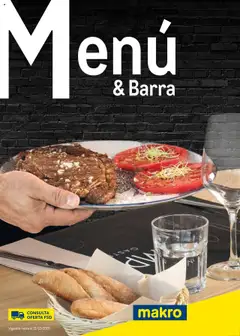Vista previa Makro - Menú y Barra Península válido desde el 08.09.2025
