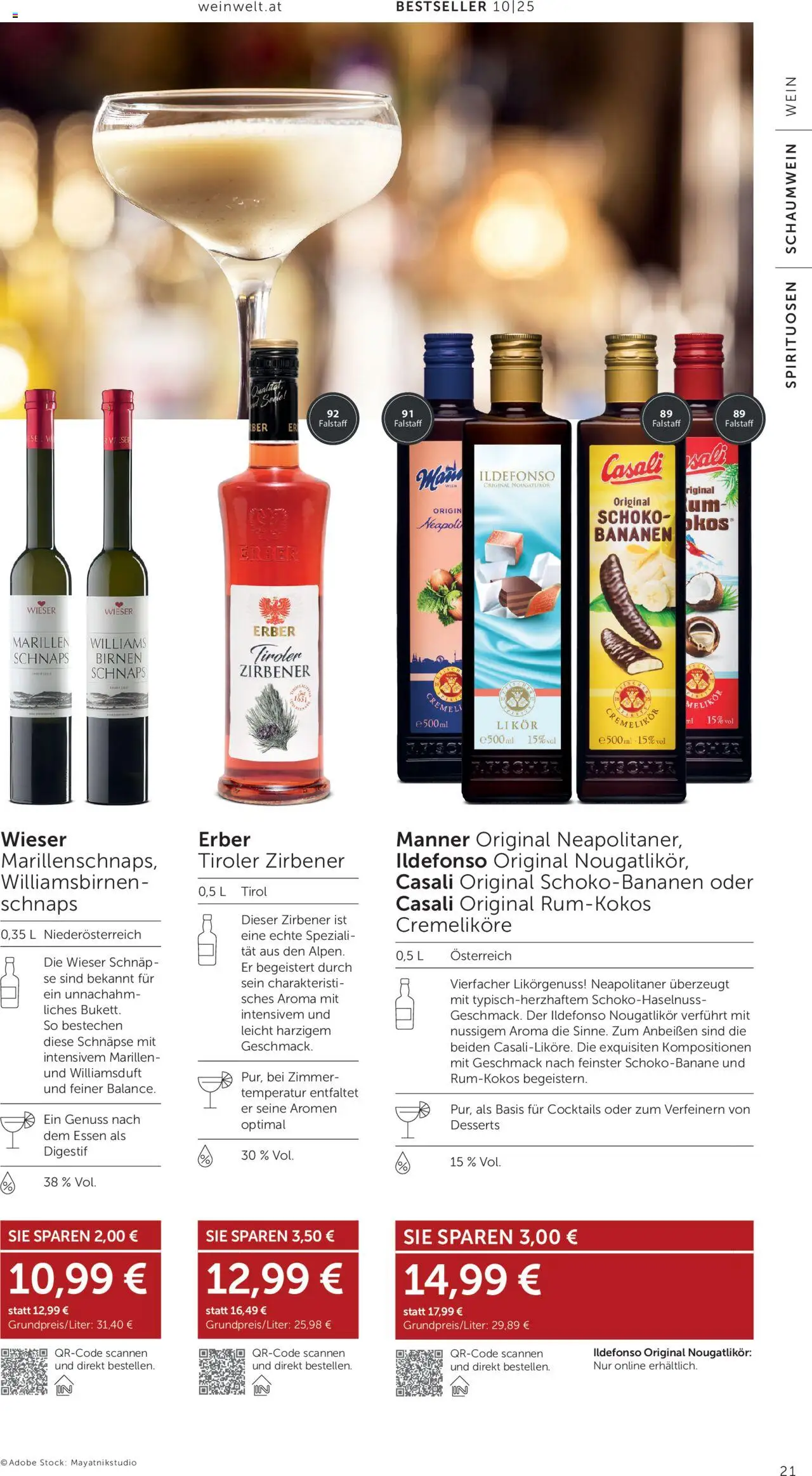 Interspar Wein Welt gültig ab 11.09.2025 | Seite: 21 | Produkte: Wein, Bananen