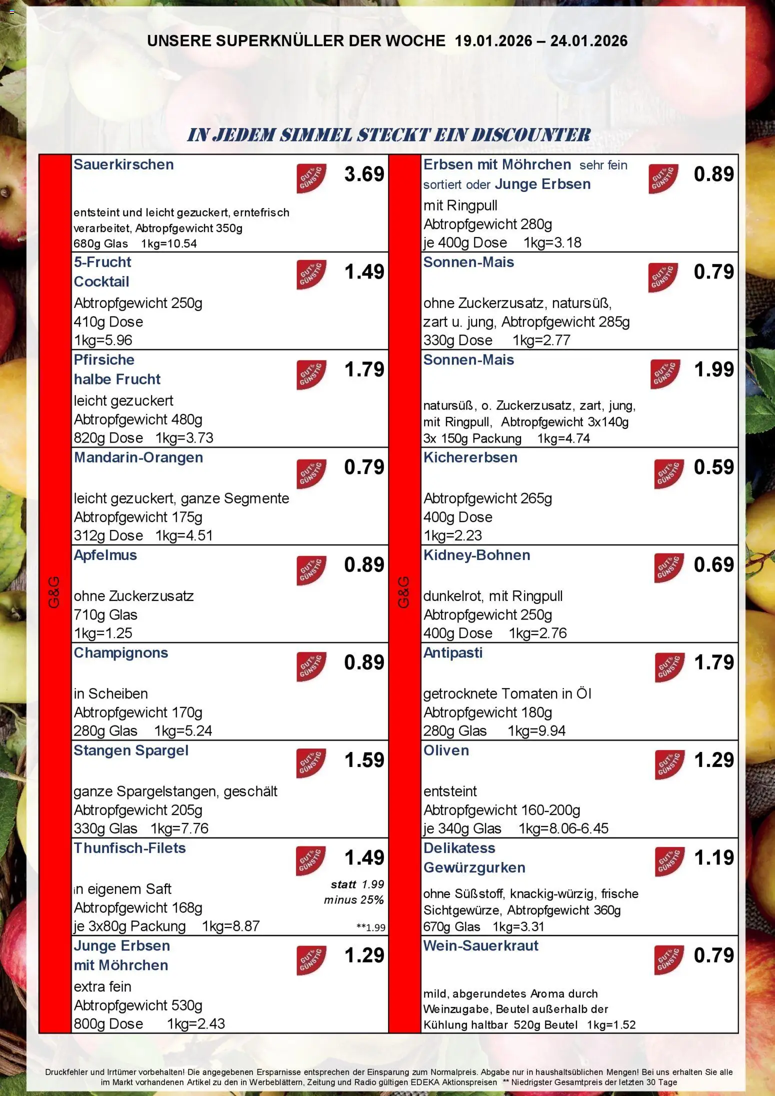 Simmel Handzettel  – gültig ab 19.01.2026 | Seite: 8 | Produkte: Öl, Tomaten, Spargel, Erbsen