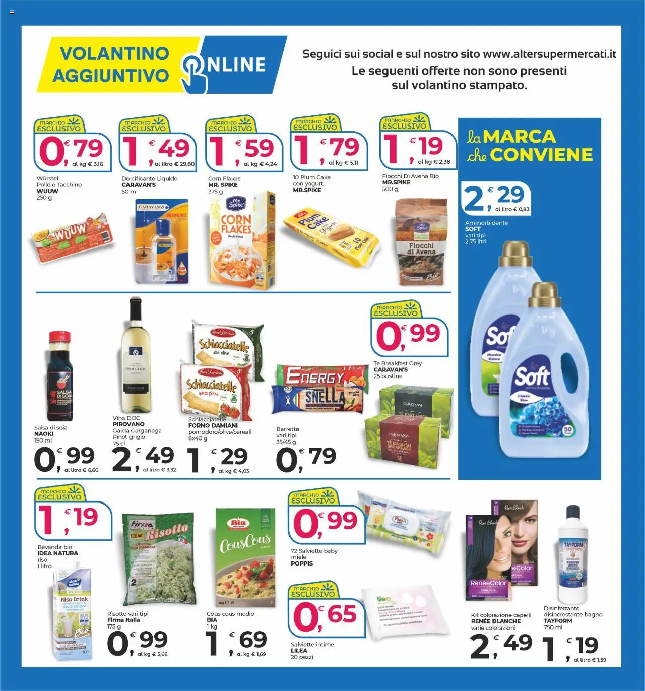 Volantino Alter Discount del 18.09.2025 | Pagina: 14 | Prodotti: Dolcificante, Riso, Fiocchi, Asparagi