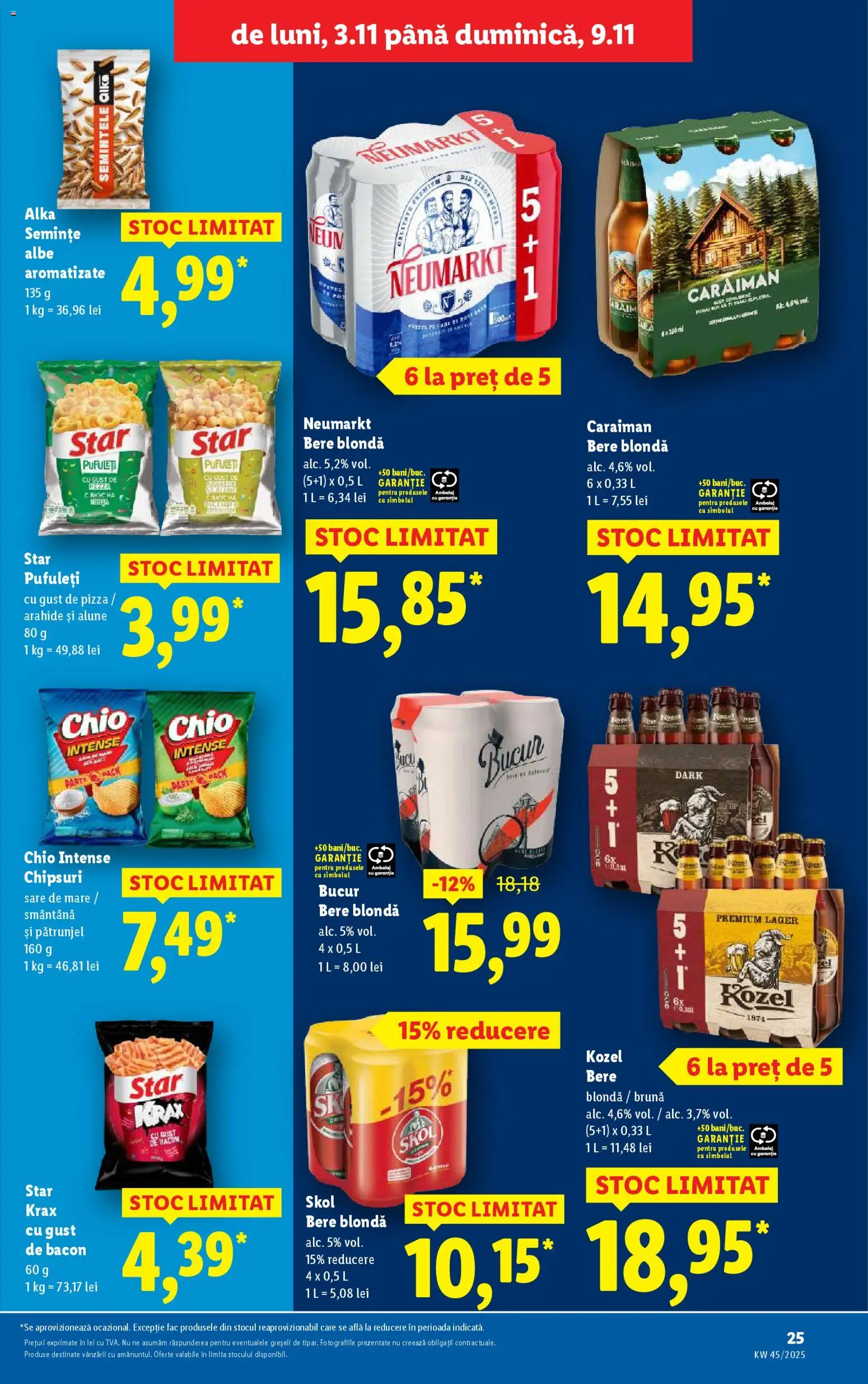 Noul catalog Lidl – valabil de la 03.11.2025 | Pagină: 25 | Produse: Pătrunjel, Semințe, Bere, Chipsuri