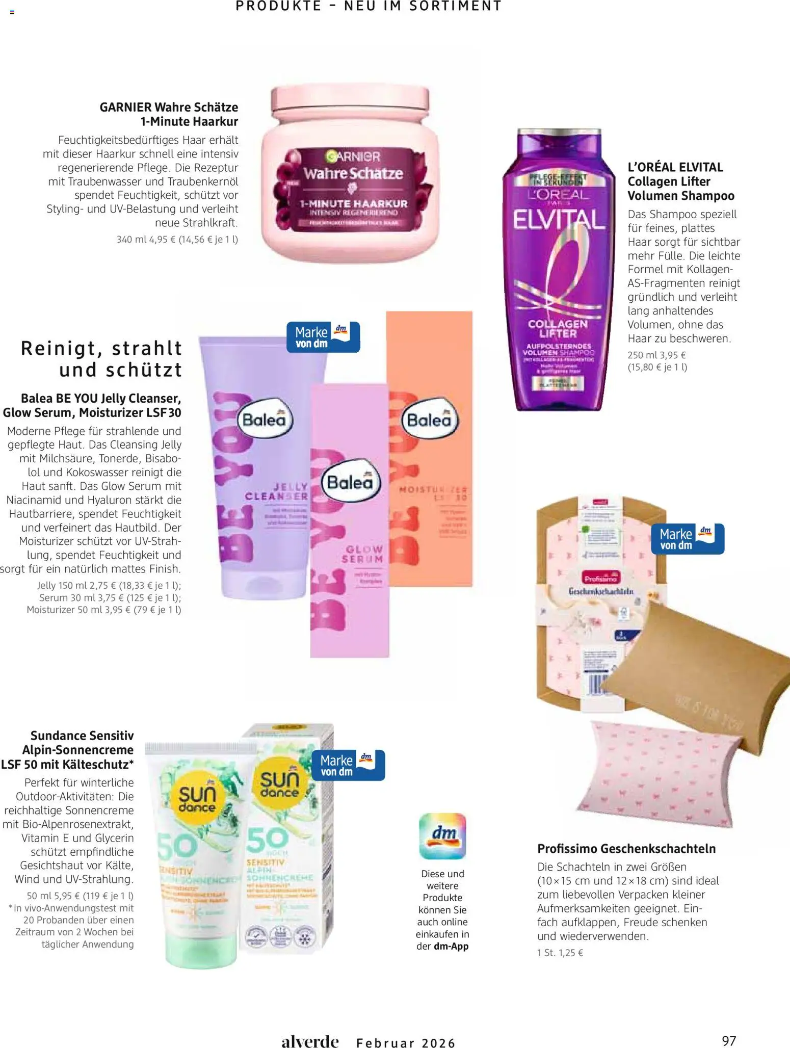 dm drogerie Prospekt 	 – gültig ab 01.02.2026 | Seite: 97 | Produkte: Shampoo, Sonnencreme, Serum