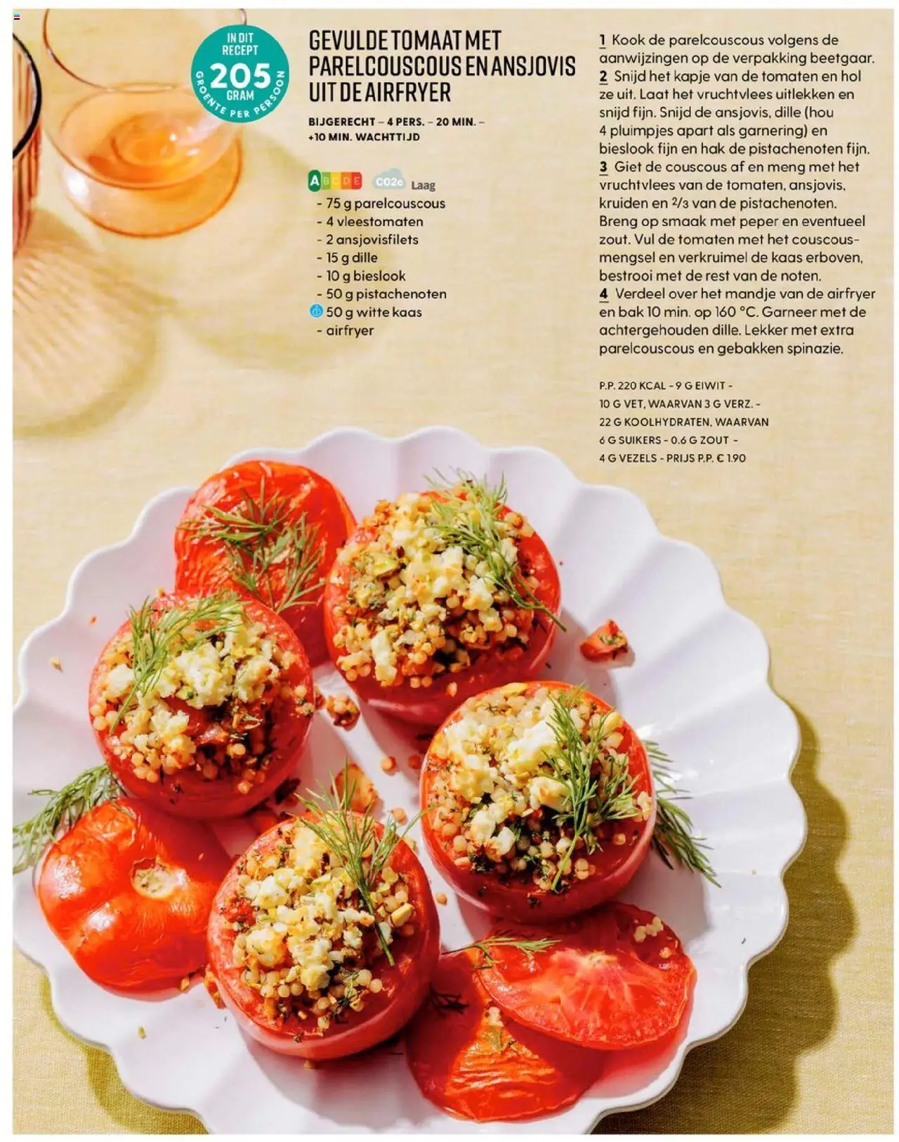  | Pagina: 56 | Producten: Tomaat, Kaas, Rizstészta, Tomaten