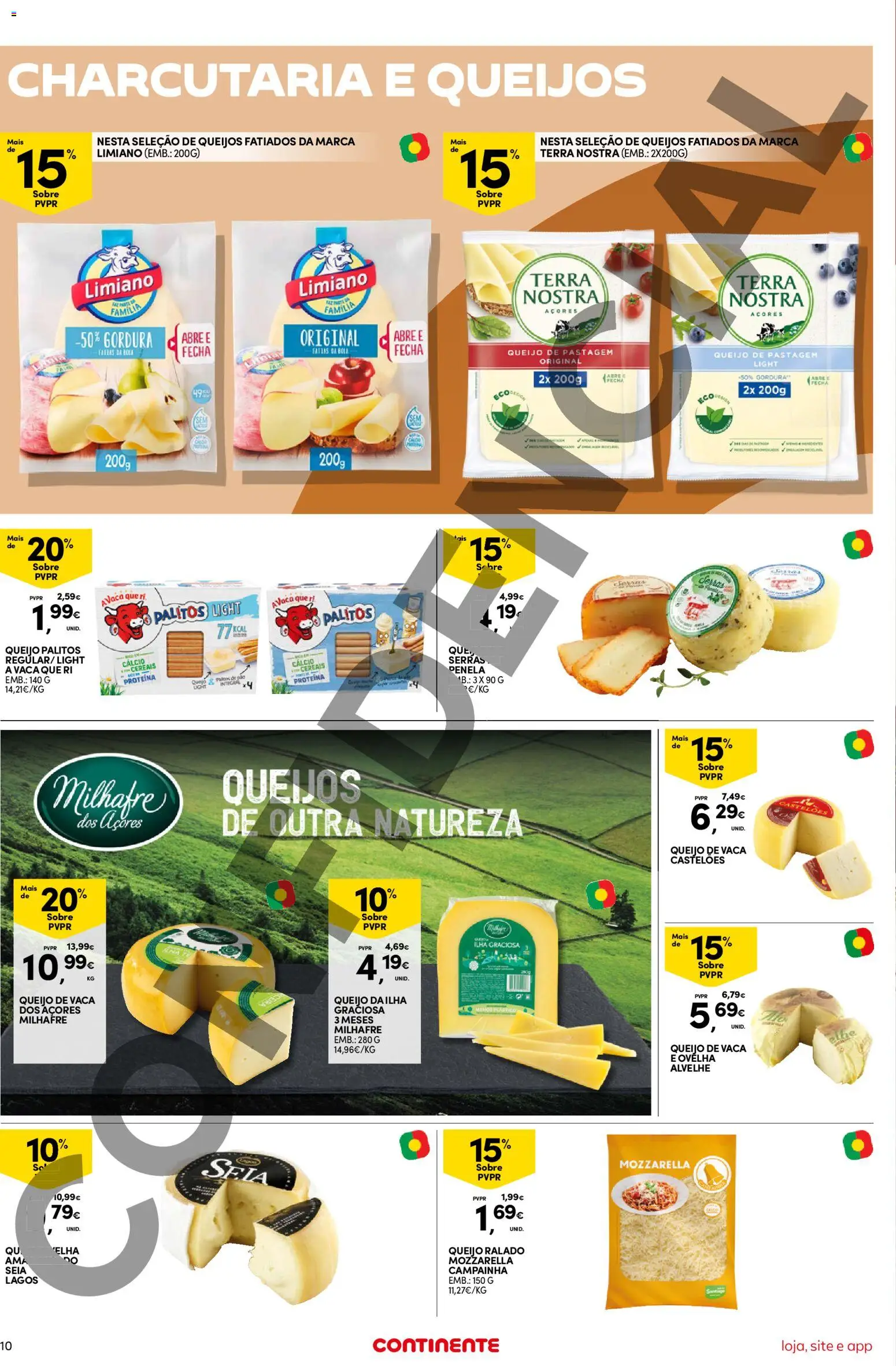 Continente Semanal Continente Bom Dia │ válido de 02.12.2025 | Página: 10 | Produtos: Campainha, Queijo, Cereais, Proteina