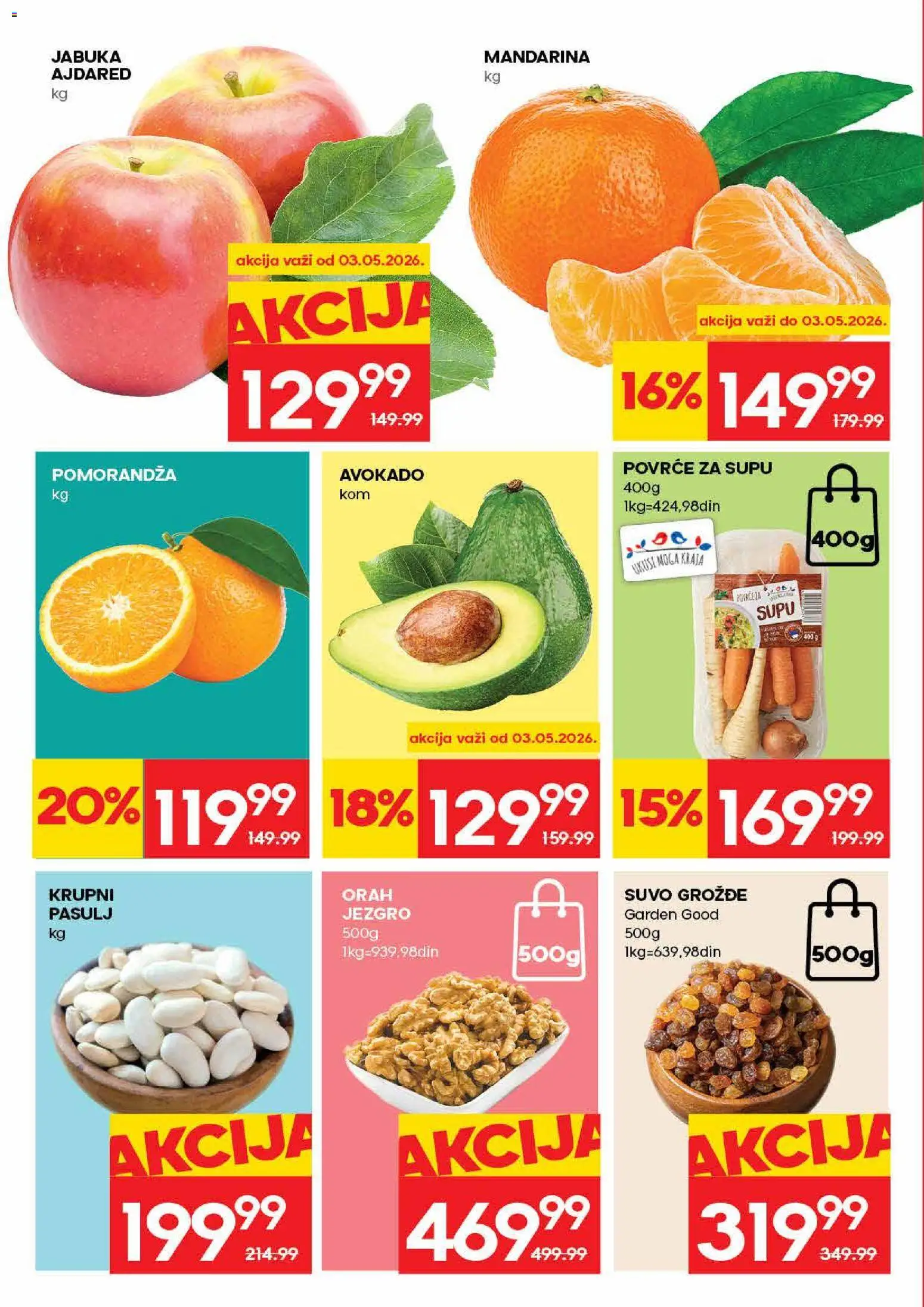 Idea katalog - važi od 30.04.2026 | Strana: 2 | Proizvode: Pasulj, Avokado, Orah, Pomorandza