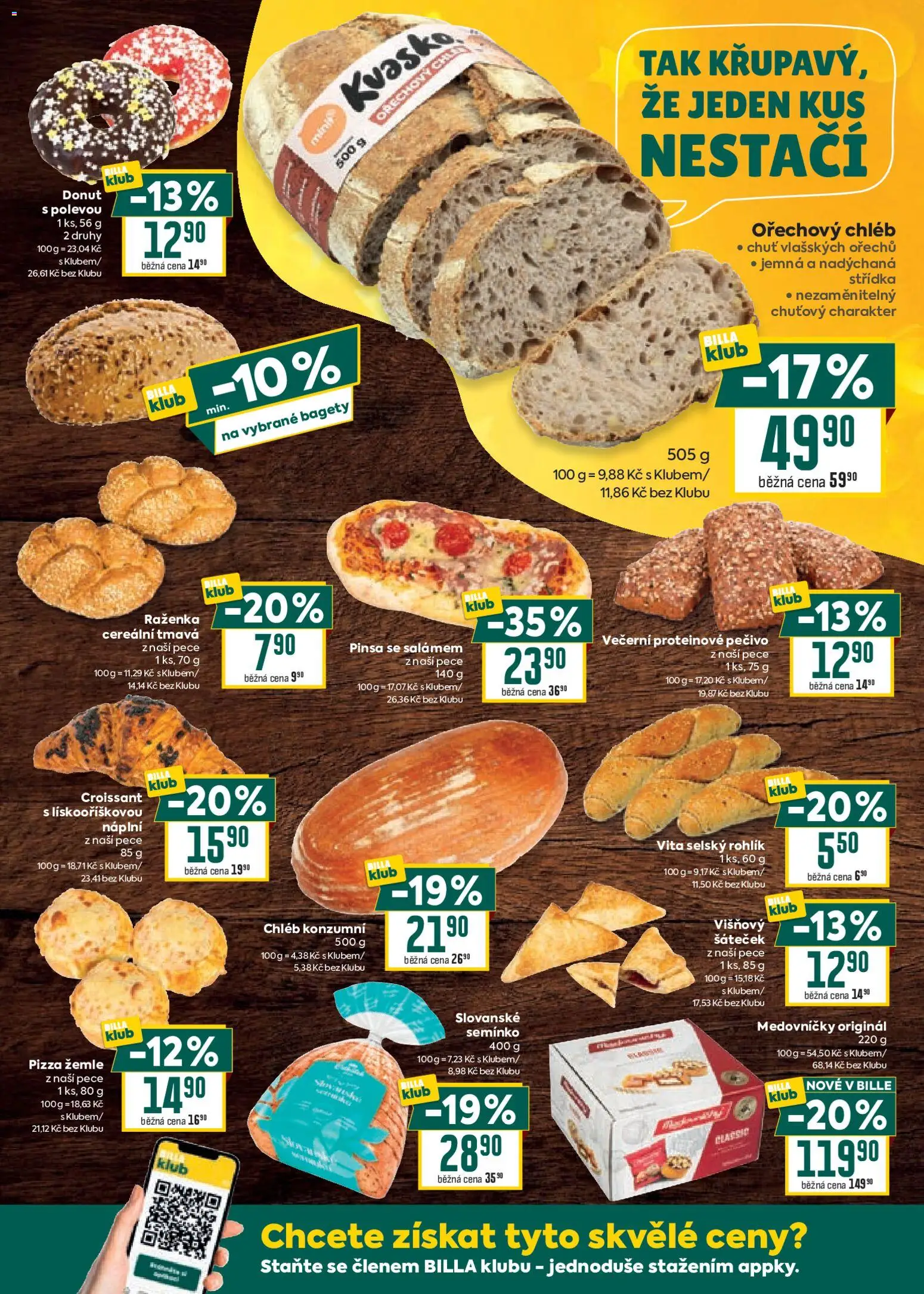 Billa Velký leták od 12.11.2025 | Strana: 9 | Produkty: Donut, Pizza, Pečivo, Croissant