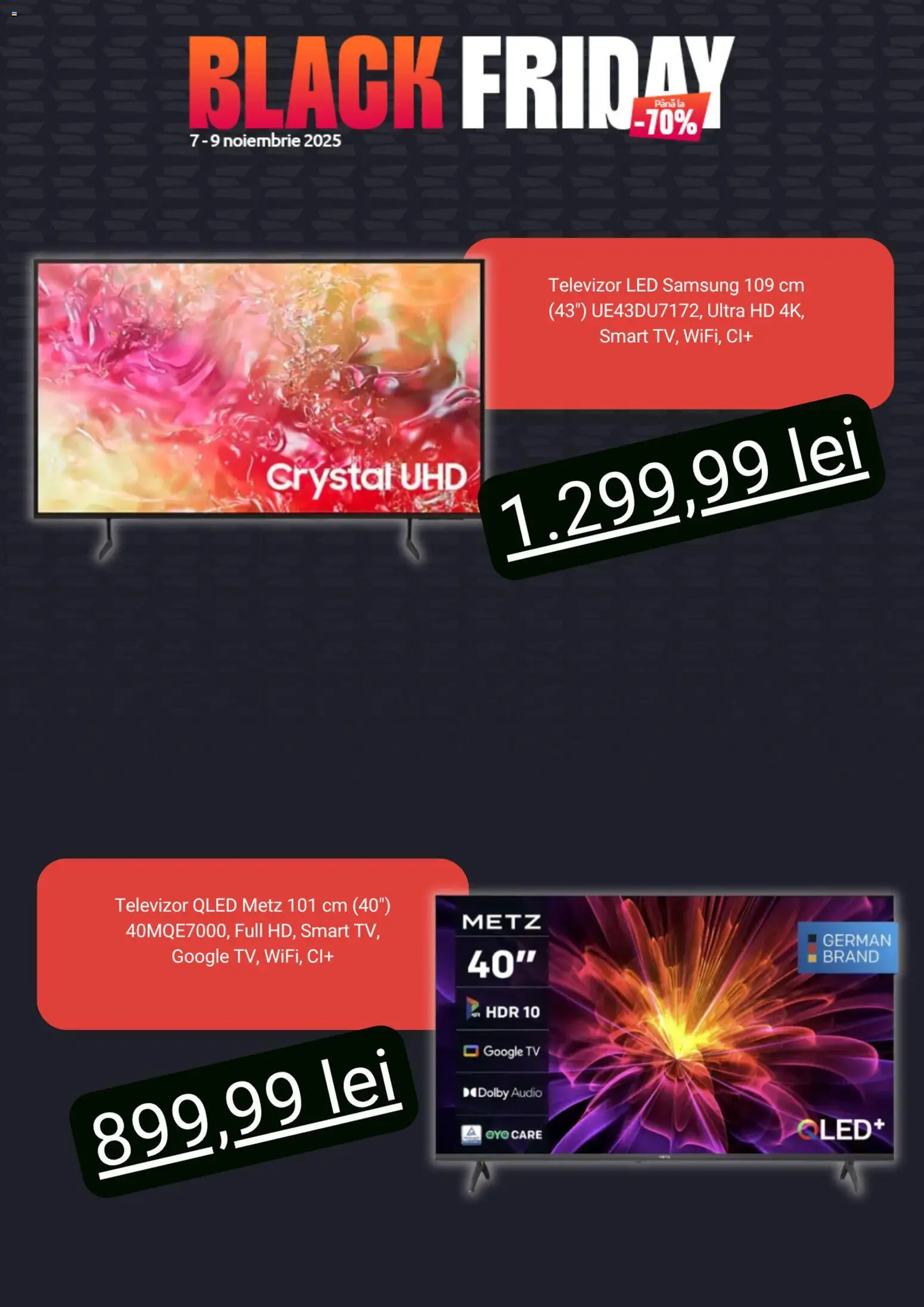 Noul catalog evoMag – valabil de la 07.11.2025 | Pagină: 4 | Produse: Vestiyer, Televizor, Audio, Babak