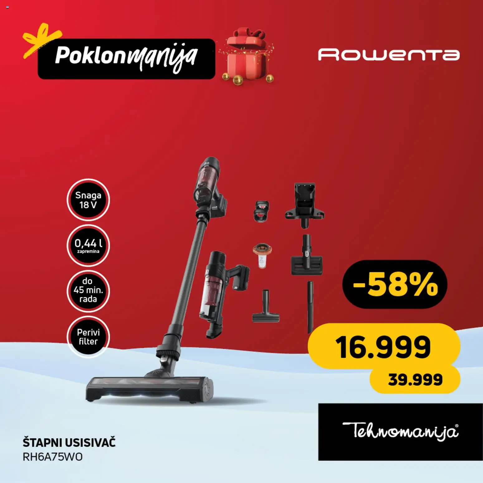 Tehnomanija katalog - važi od 13.12.2025 | Strana: 3 | Proizvode: Usisivač, Štapni usisivač