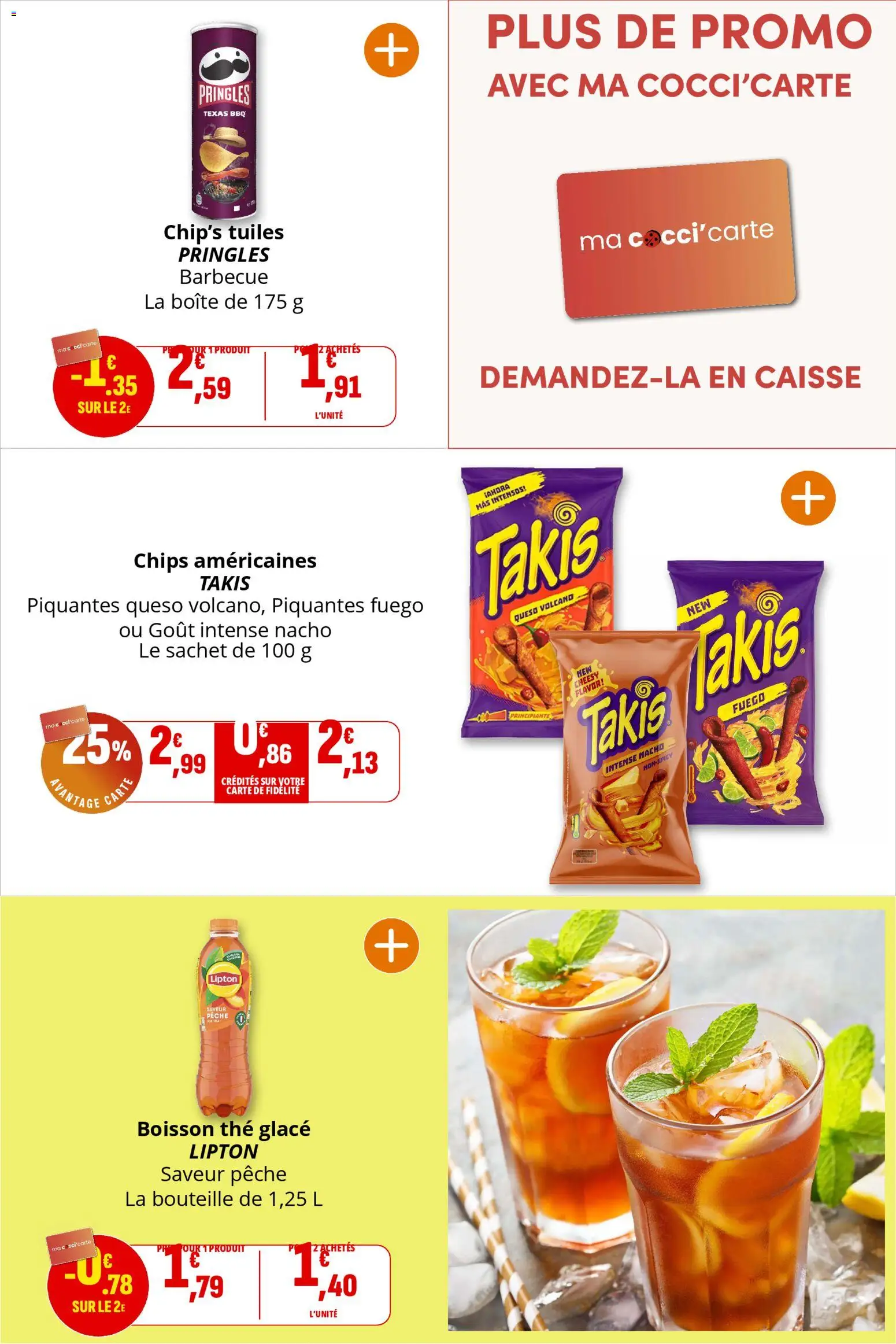 {H1} | Page: 22 | Produits: Barbecue, Thé glacé, Thé, Chips