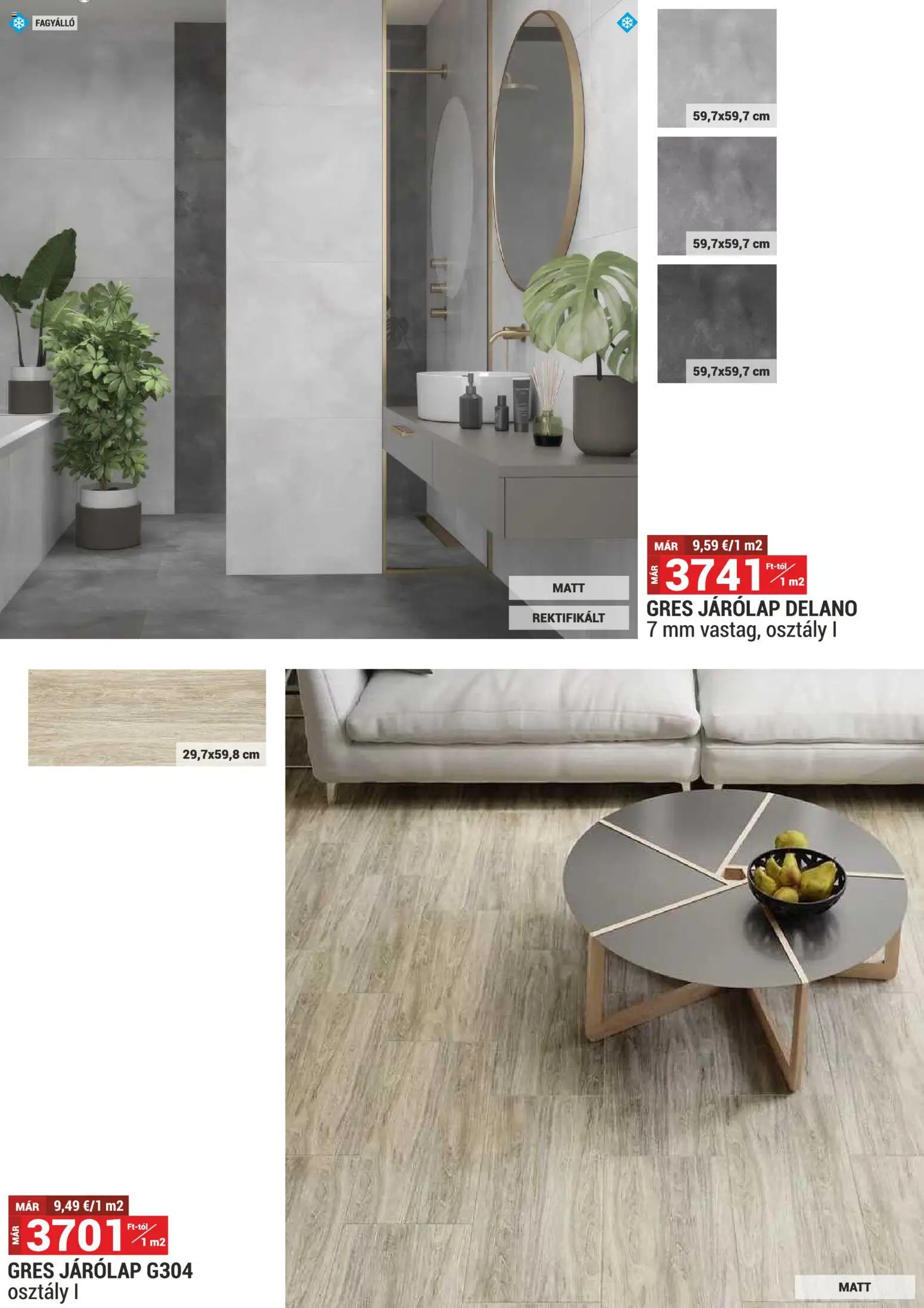 Merkury Market akciós ujság - amely érvényes a következő dátumtól: 01.04.2026 | Oldal: 35 | Termékek: Gres, Járólap