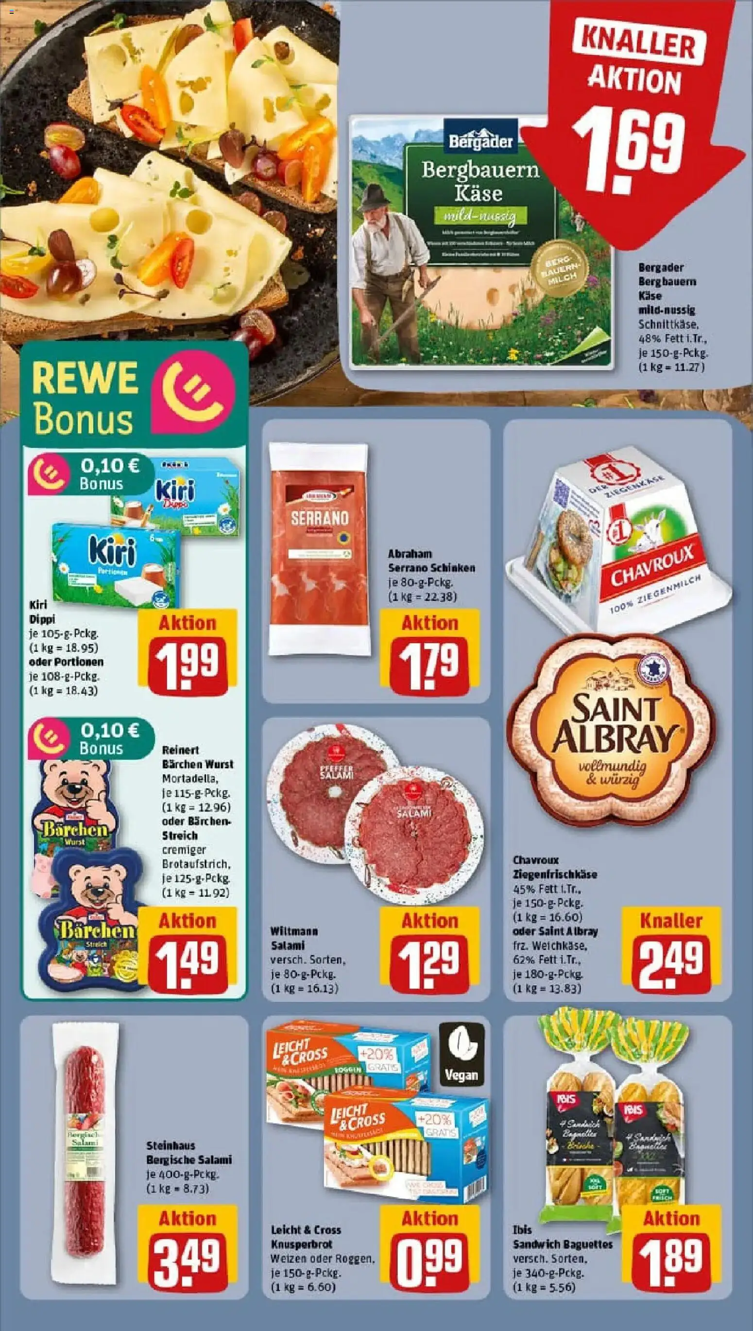 Rewe prospekt Essen	 – gültig ab 11.01.2026 | Seite: 8 | Produkte: Milch, Ziegenkäse, Baguette, Wurst