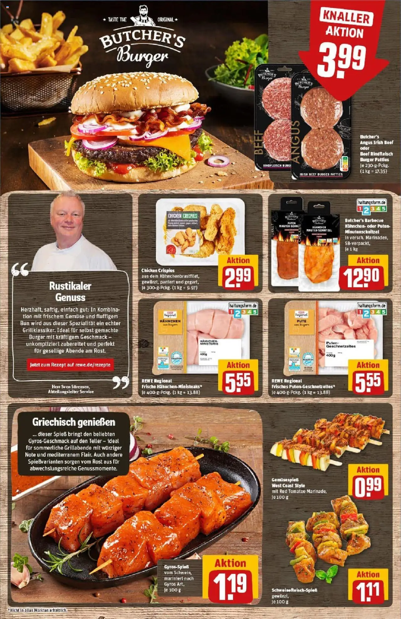 Rewe prospekt Traunreut	 - gültig ab dem 24.08.2025 | Seite: 8 | Produkte: Pute, Gyros, Gemüse, Rindfleisch
