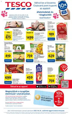 Tesco Hipermarket - Akciós újság  - amely érvényes a következő dátumtól: 25.09.2025