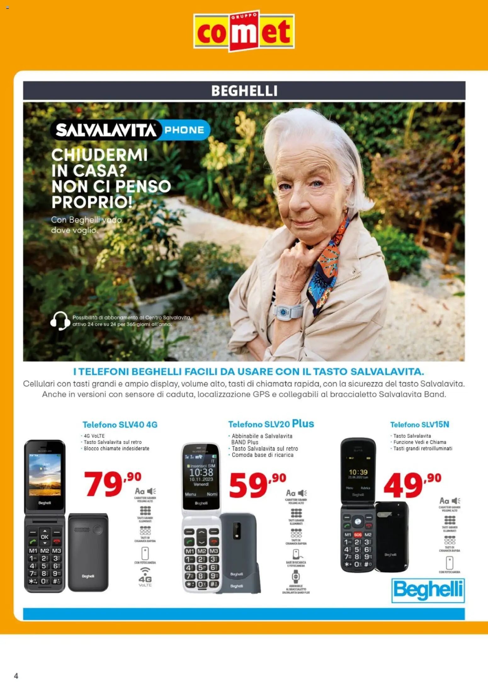 Volantino Comet del 24.04.2026 | Pagina: 4 | Prodotti: Telefono, Fotocamera