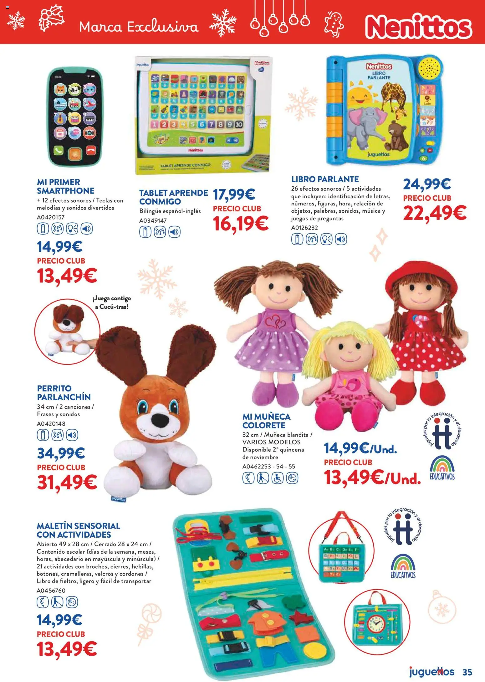 Juguettos catálogo Navidad │ válido desde el 27.10.2025 | Página: 35 | Productos: Colorete, Muñeca, Smartphone, Tablet