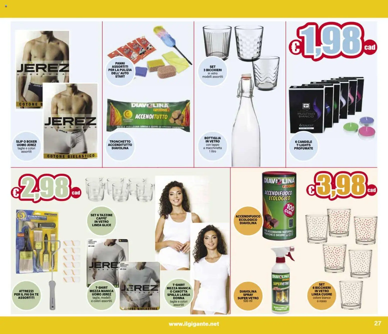 Volantino Il Gigante del 02.01.2026 | Pagina: 33 | Prodotti: Tè, Slip, Boxer, Bottiglia