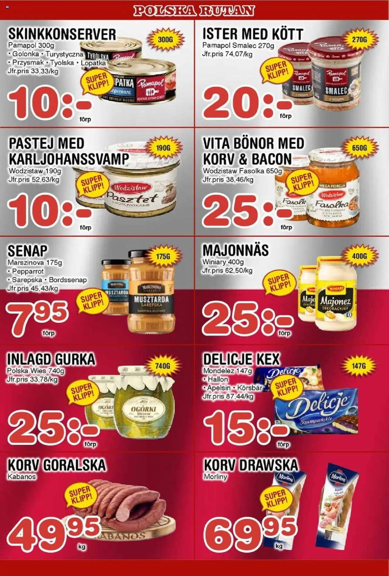 Nya Pulsen reklamblad aktuell från 20.10.2025 | Sida: 16 | Produkter: Senap, Bacon, Hallon, Bönor