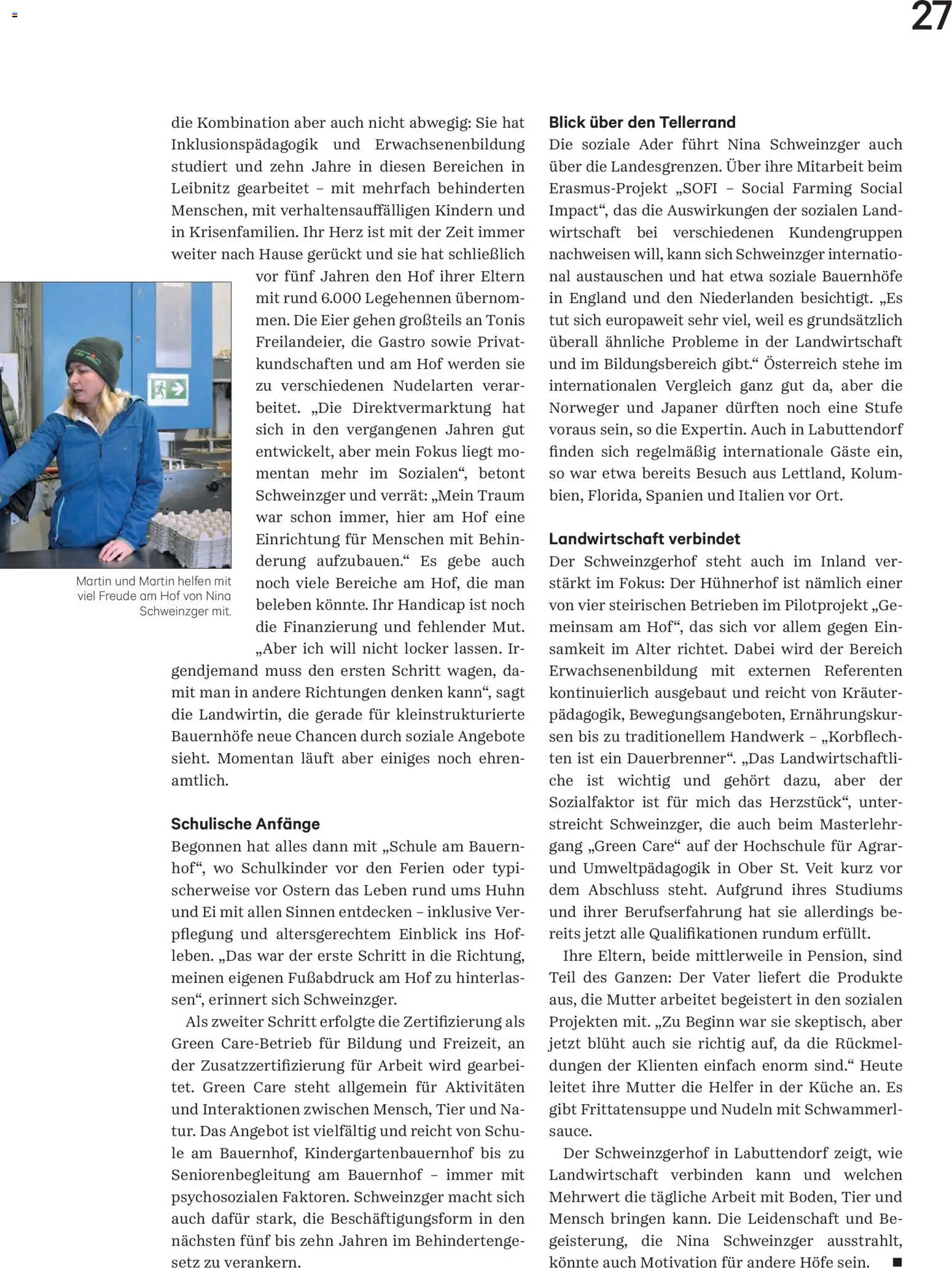 Lagerhaus Unser Land Jänner-Februar  2026 gültig ab 01.01.2026 | Seite: 27 | Produkte: Eier, Nudeln