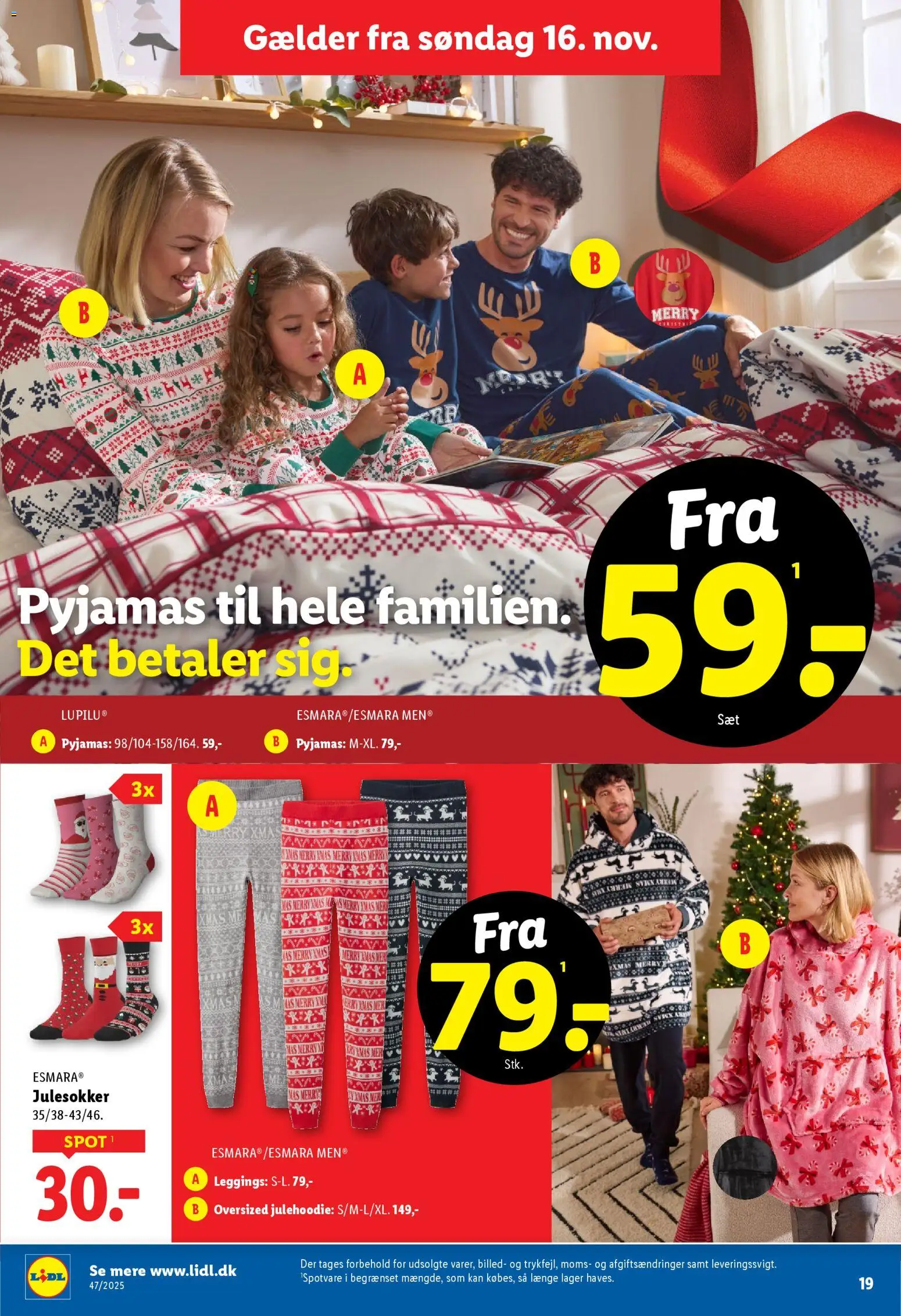 Lidl tilbudsavis – gyldig fra 16.11.2025 | Side: 5 | Produkter: Pyjamas, Leggings, Søm
