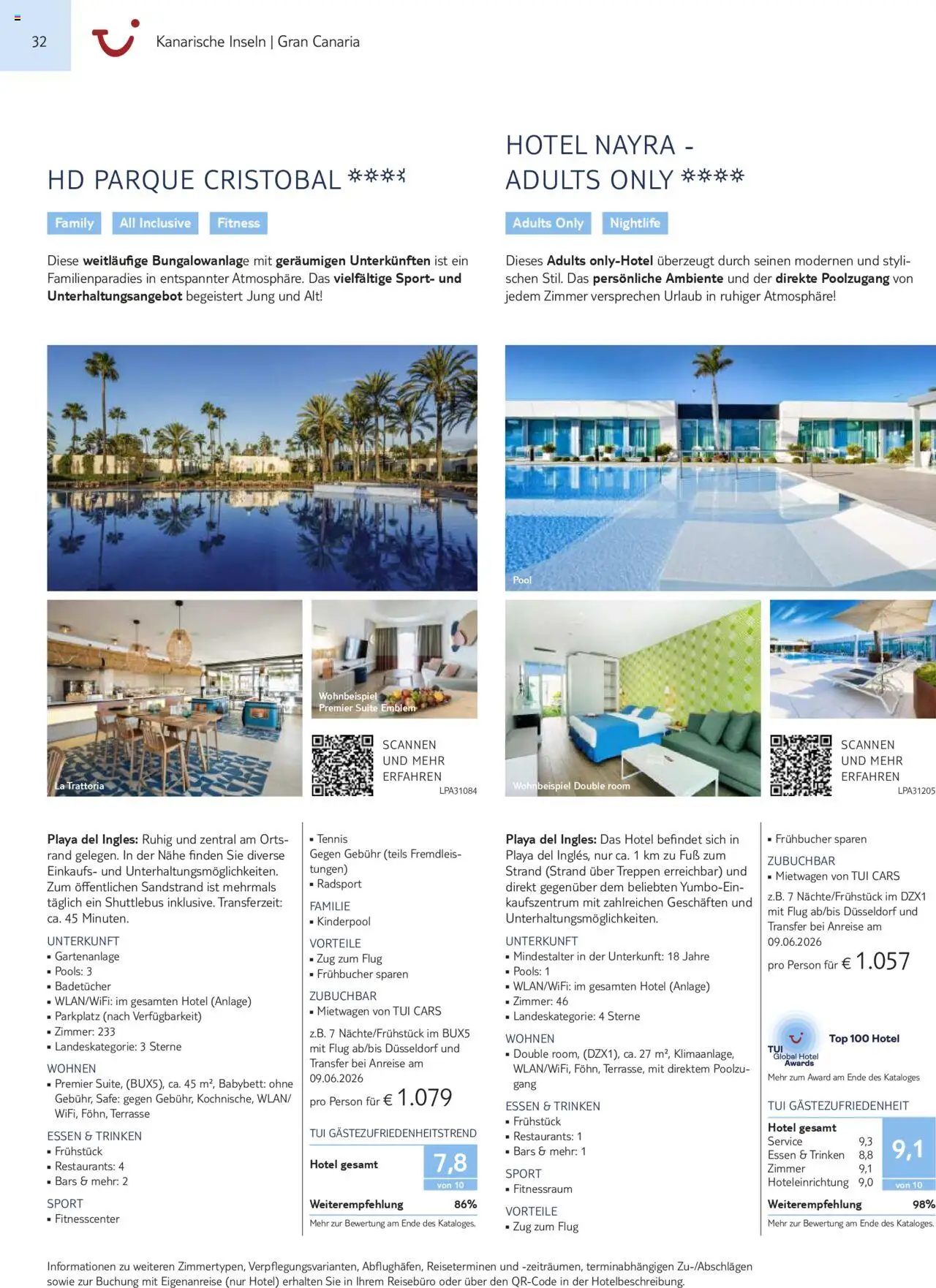 TUI Prospekt Kanaren, Kapverden & Senegal 2025/26	  – gültig ab 01.11.2025 | Seite: 32 | Produkte: Top, Babybett