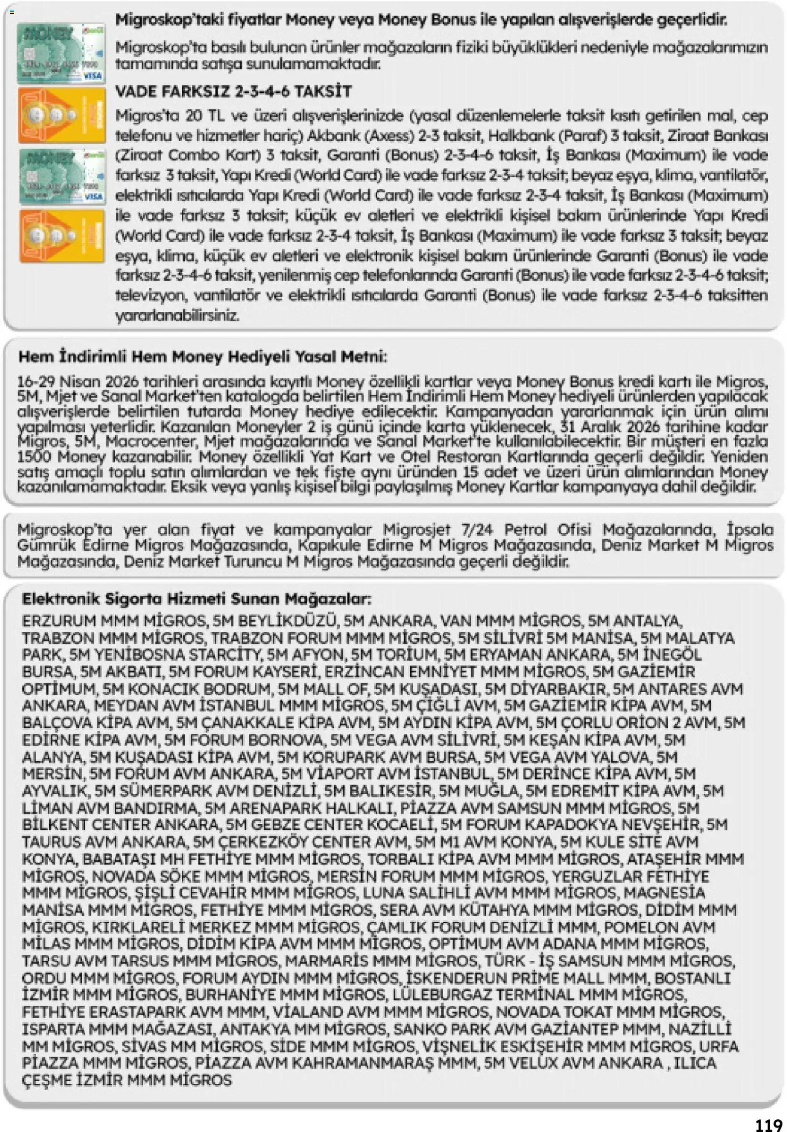 Migros Katalog - Migroskop - 16.04.2026 tarihinden itibaren geçerlidir | Sayfa: 119 | Ürünler: Vantilatör