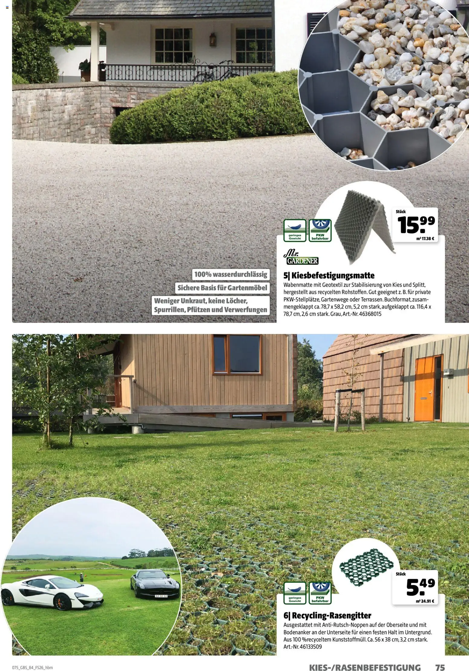 Hagebau Gartenbaustoffsortiment – gültig ab 02.03.2026 | Seite: 75 | Produkte: Gewicht, Gartenmöbel