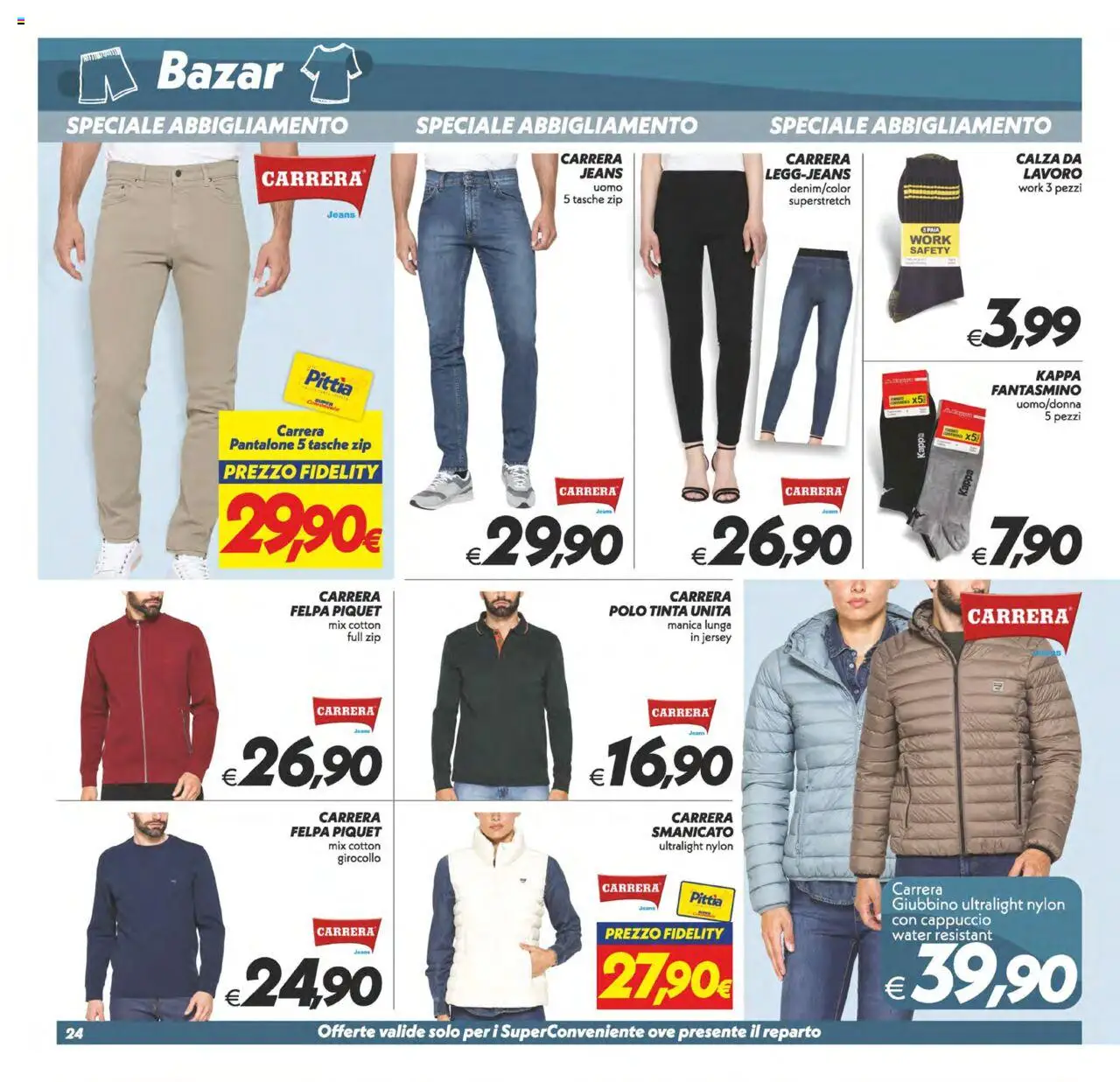 Volantino SuperConveniente del 03.10.2025 | Pagina: 24 | Prodotti: Felpa, Smanicato, Jeans, Cappuccio